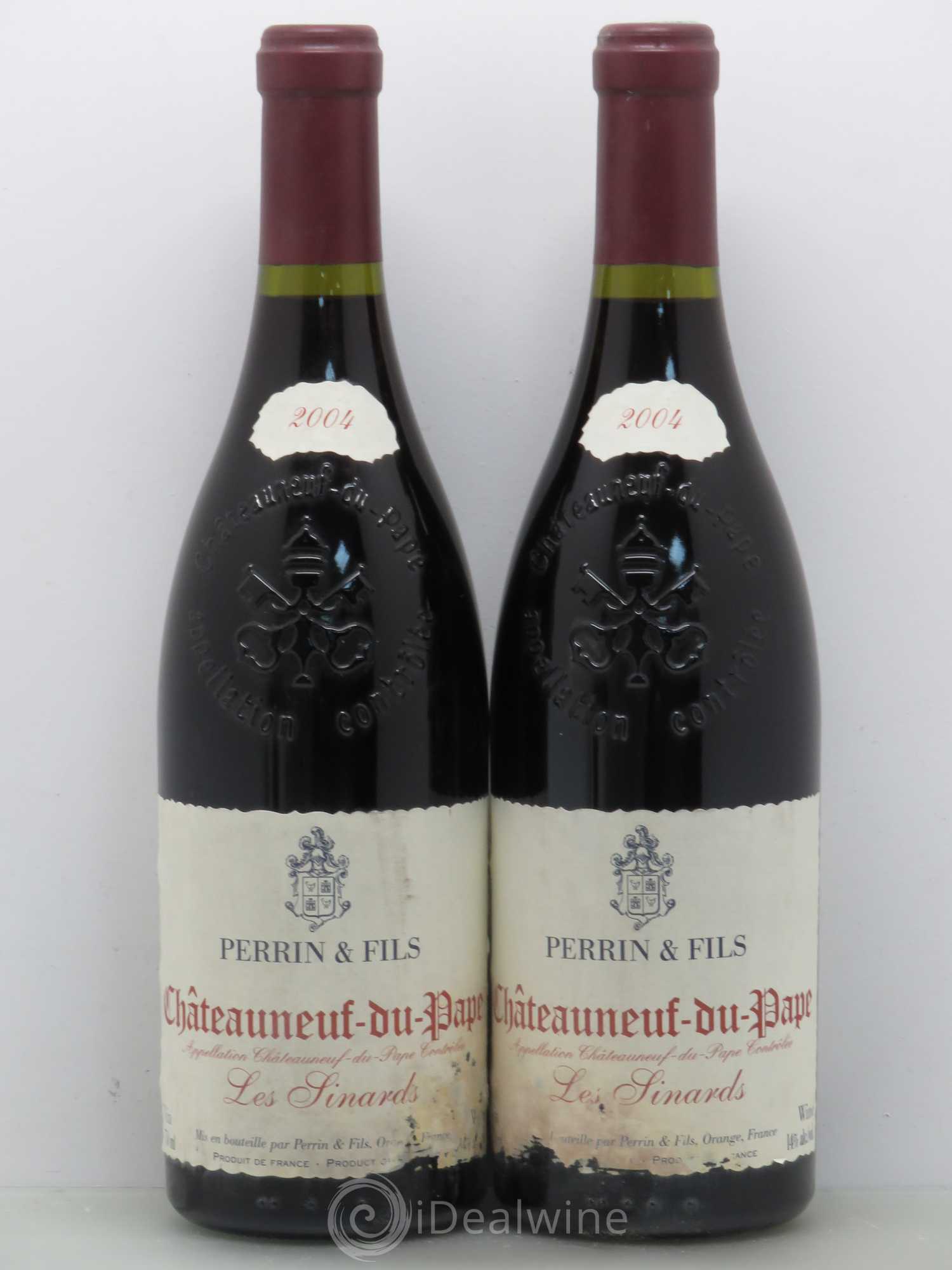 Châteauneuf-du-Pape Perrin & Fils Les Sinards 2004 - Lot de 2 bouteilles - 0