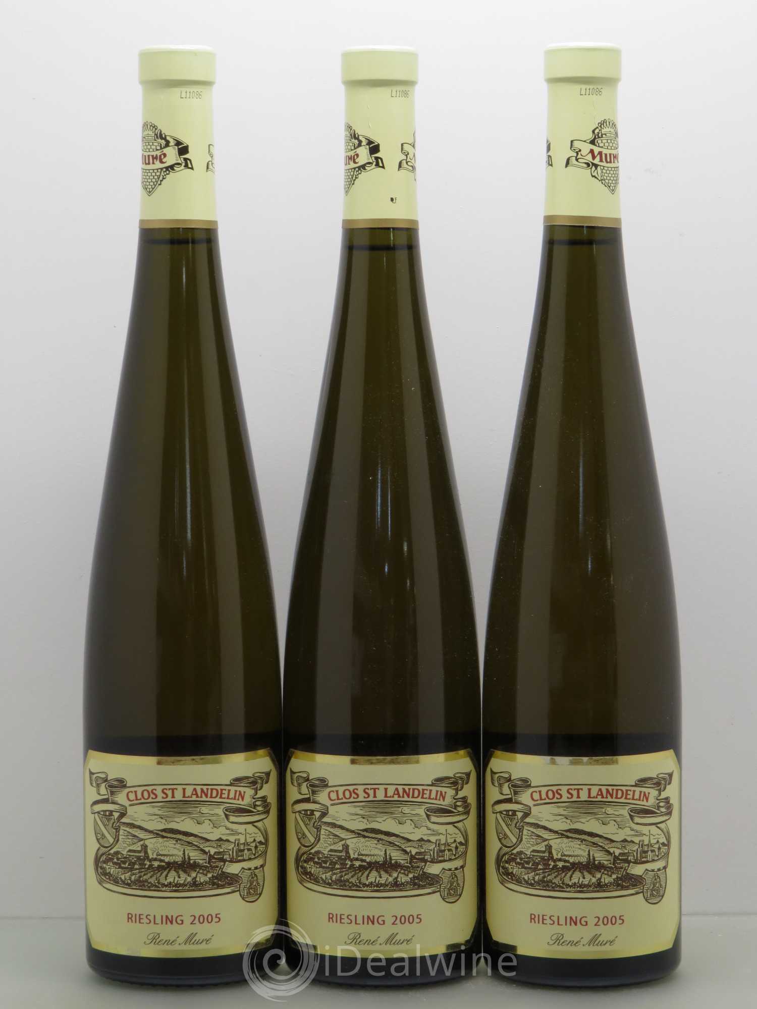 Riesling Grand Cru Vorbourg Clos Saint Landelin Rene Mure 2005 - Posten von 3 Flaschen - 0
