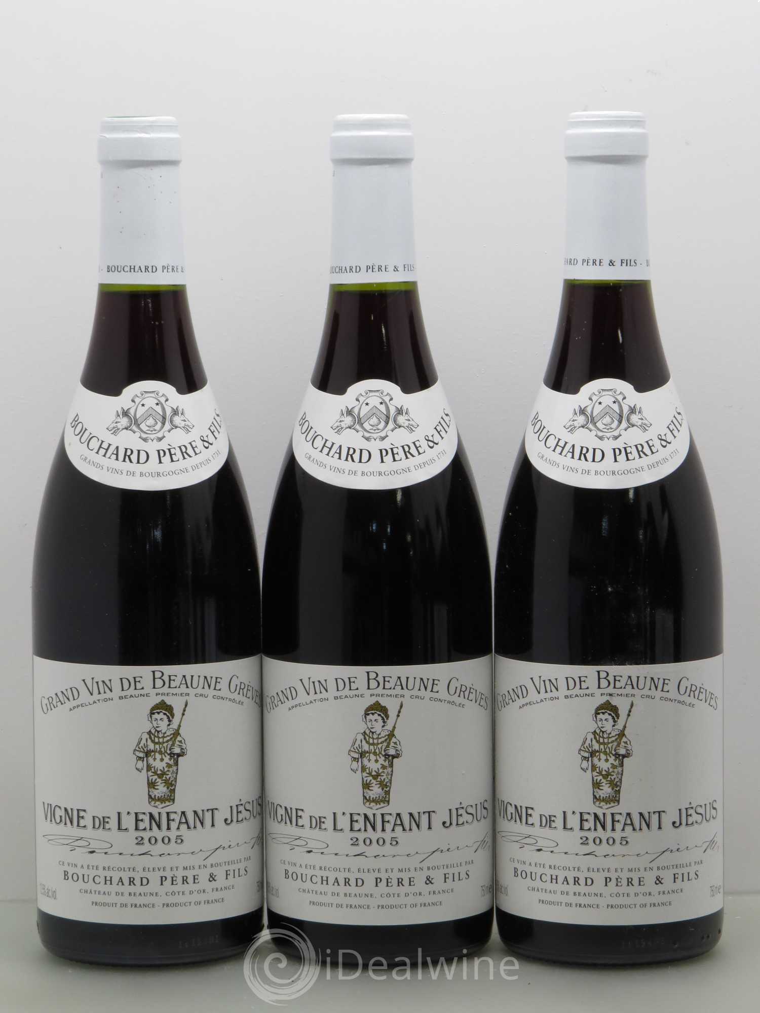 Beaune 1er Cru Grèves - Vigne de l'Enfant Jésus Bouchard Père & Fils 2005 - Lot de 6 bouteilles - 1