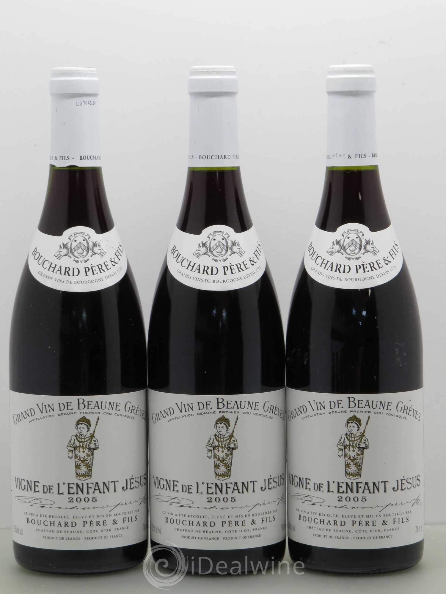 Beaune 1er Cru Grèves - Vigne de l'Enfant Jésus Bouchard Père & Fils 2005 - Lot de 6 bouteilles - 2