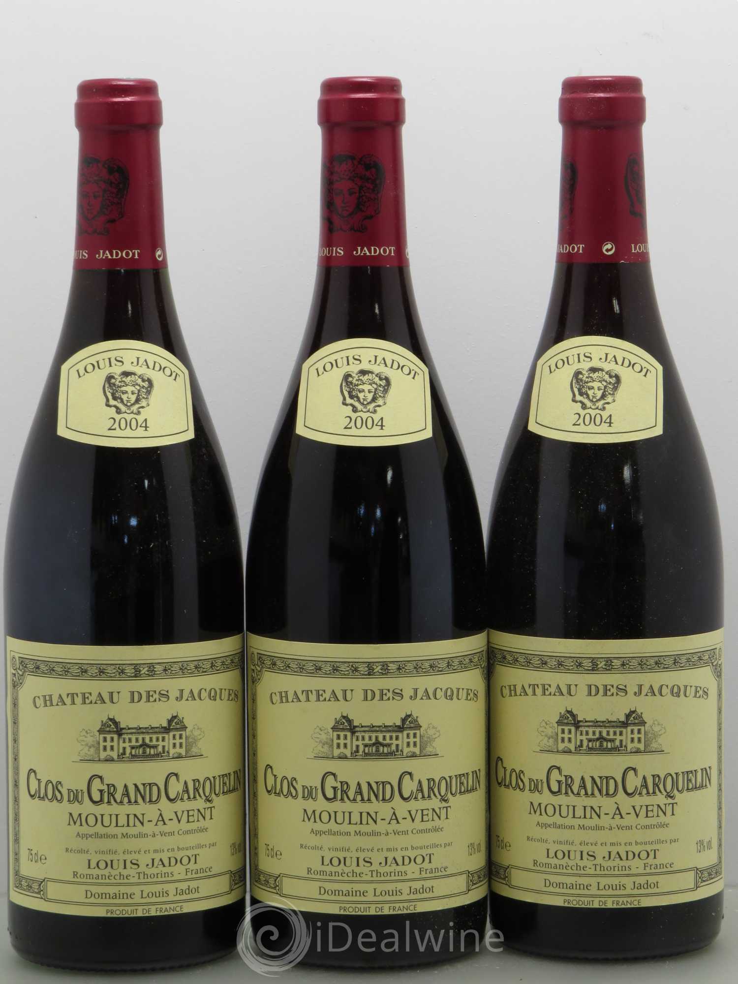 Moulin-à-Vent Clos du Grand Carquelin Château des Jacques 2004 - Lotto di 6 bottiglie - 2