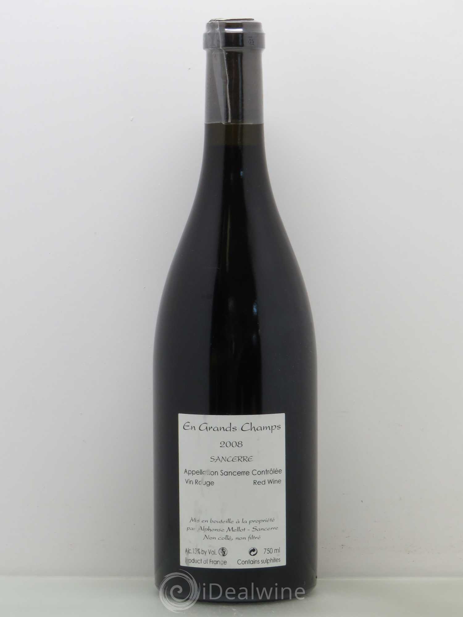 Sancerre En Grands Champs Alphonse Mellot 2008 - Lot de 1 bouteille - 1