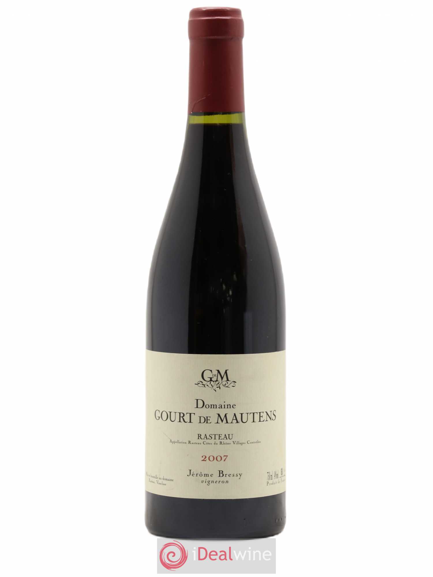 Rasteau Domaine Gourt de Mautens - Jérôme Bressy 2007 - Lot de 1 bouteille - 0