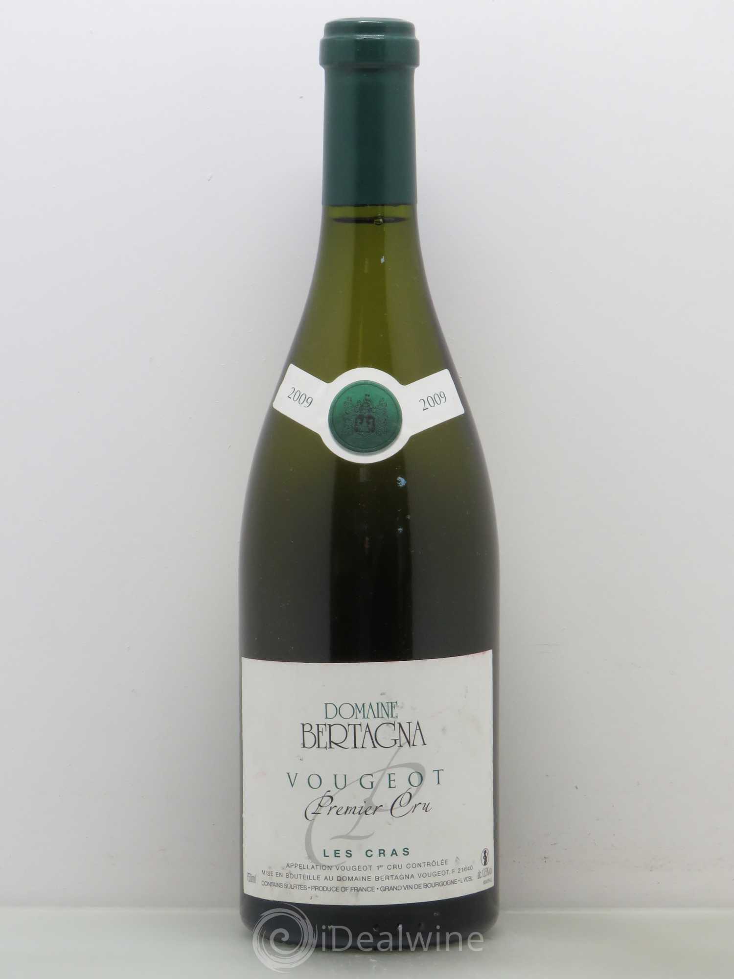Vougeot 1er Cru Les Cras Bertagna 2009 - Lot de 1 bouteille - 0