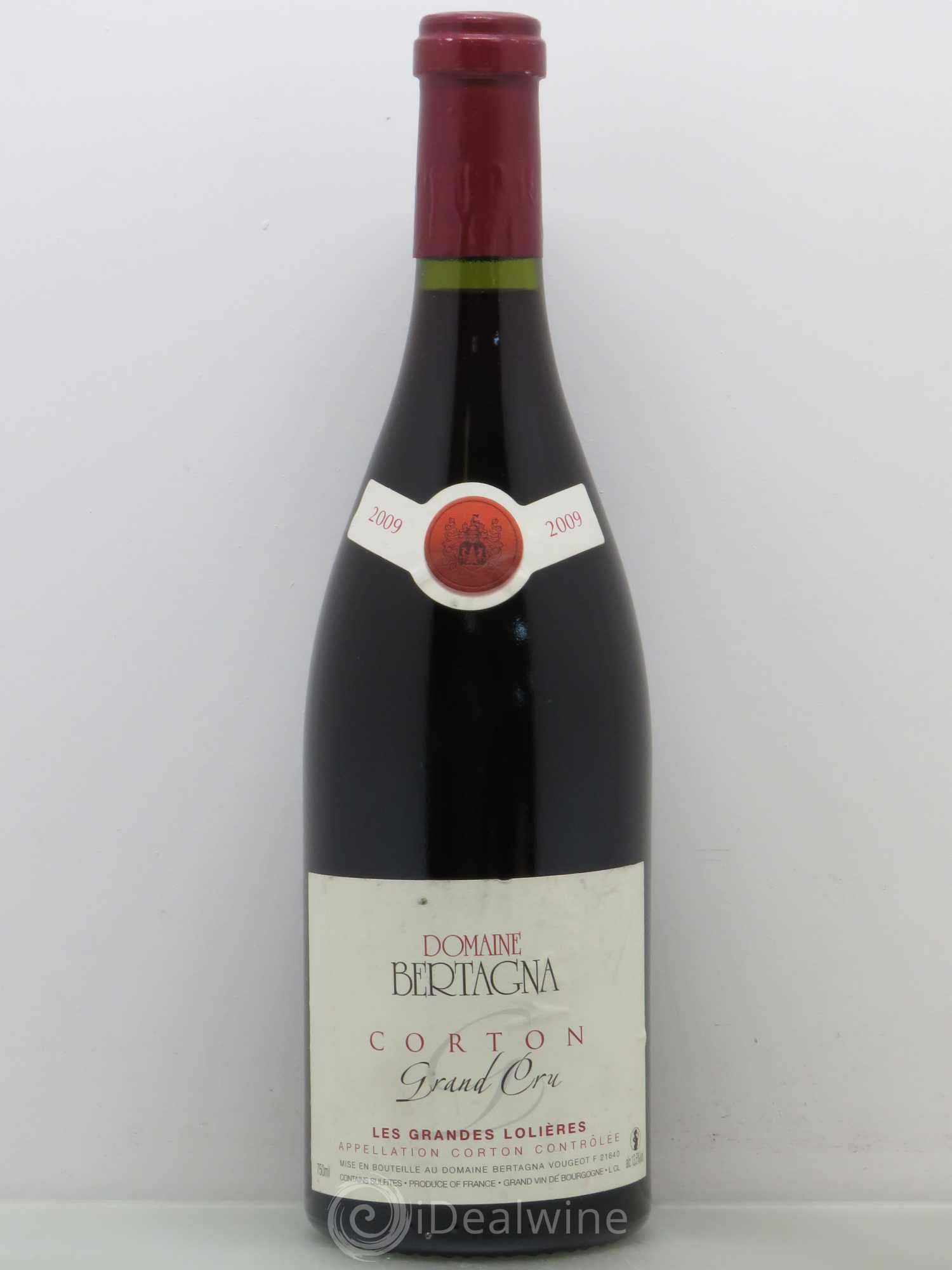 Corton Grand Cru Les Grandes Lolières Bertagna 2009 - Lot de 1 bouteille - 0