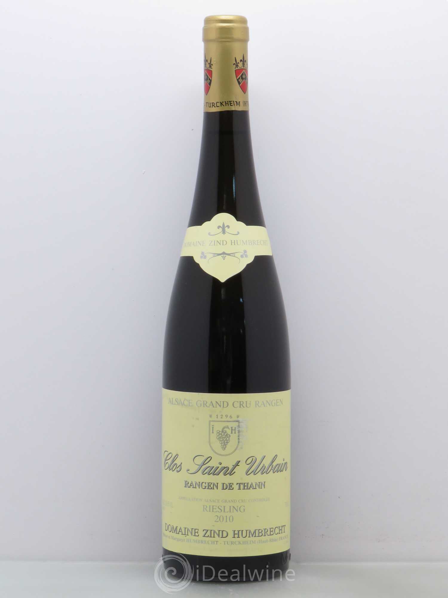 Alsace Riesling Grand Cru Rangen de Thann Clos Saint Urbain Zind-Humbrecht (Domaine) 2010 - Lot de 1 bouteille - 0