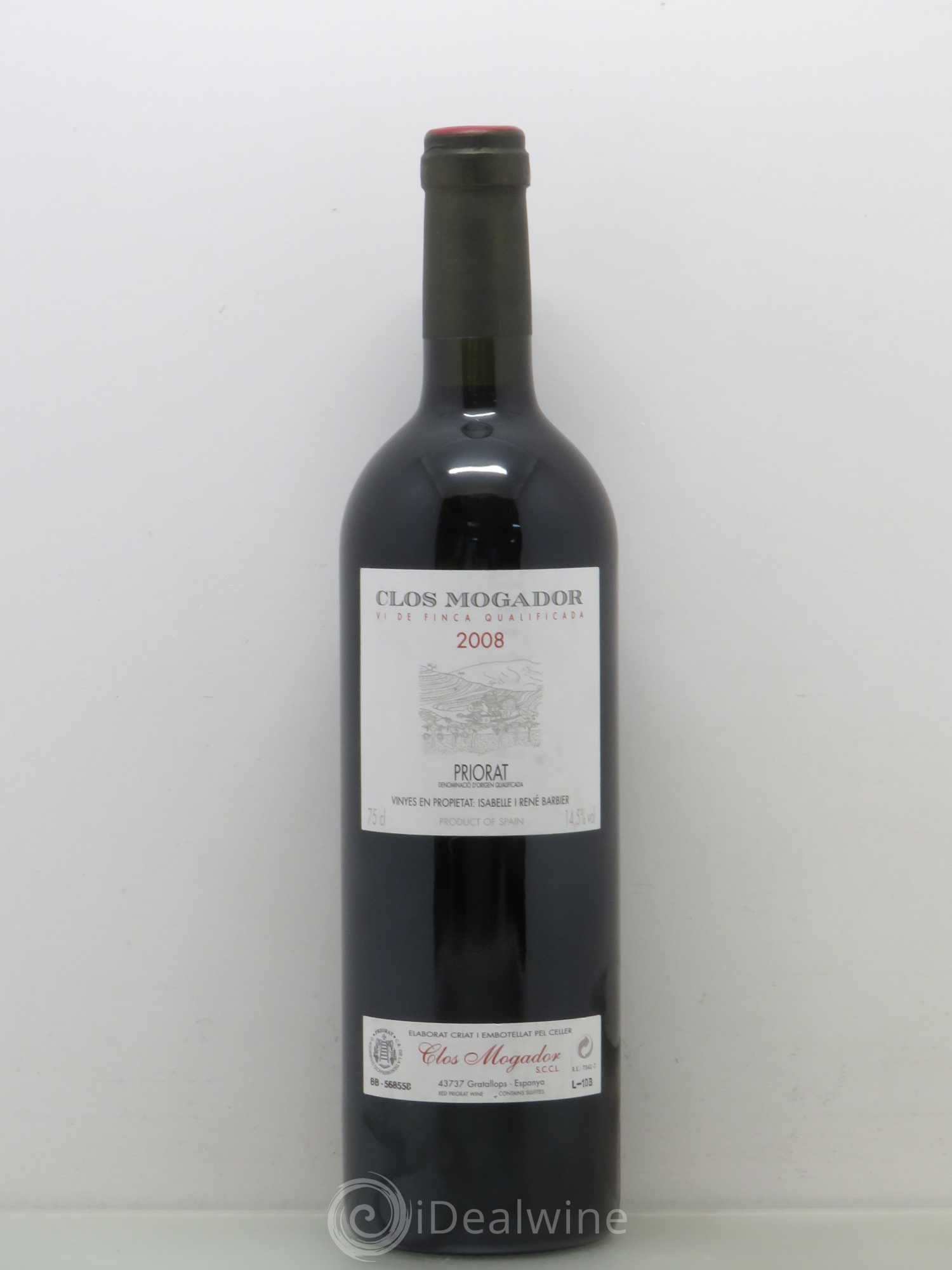 Priorat Clos Mogador DOCA René Barbier 2008 - Lot de 1 bouteille - 0