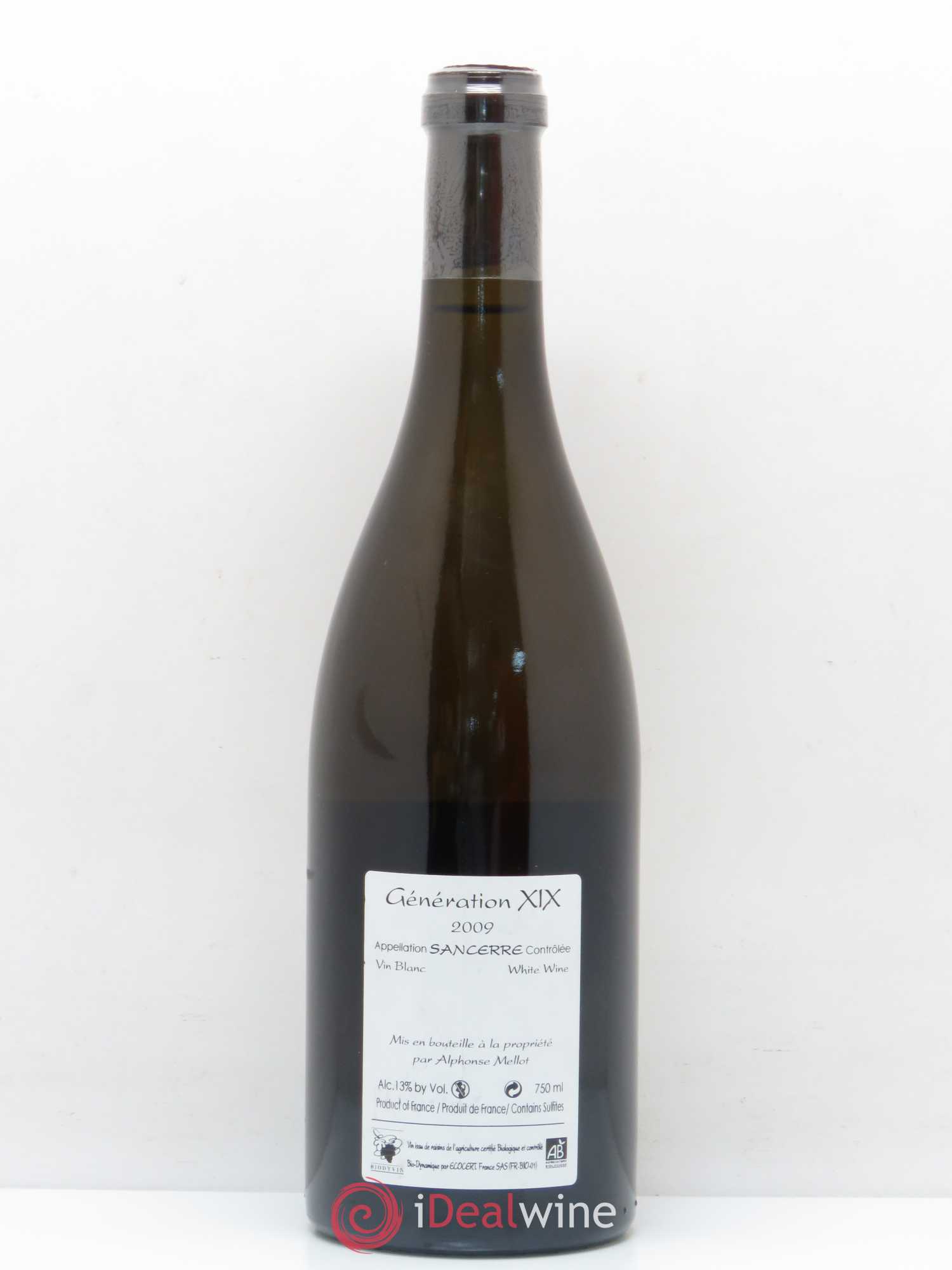 Sancerre Génération XIX Alphonse Mellot 2009 - Lot de 1 bouteille - 1