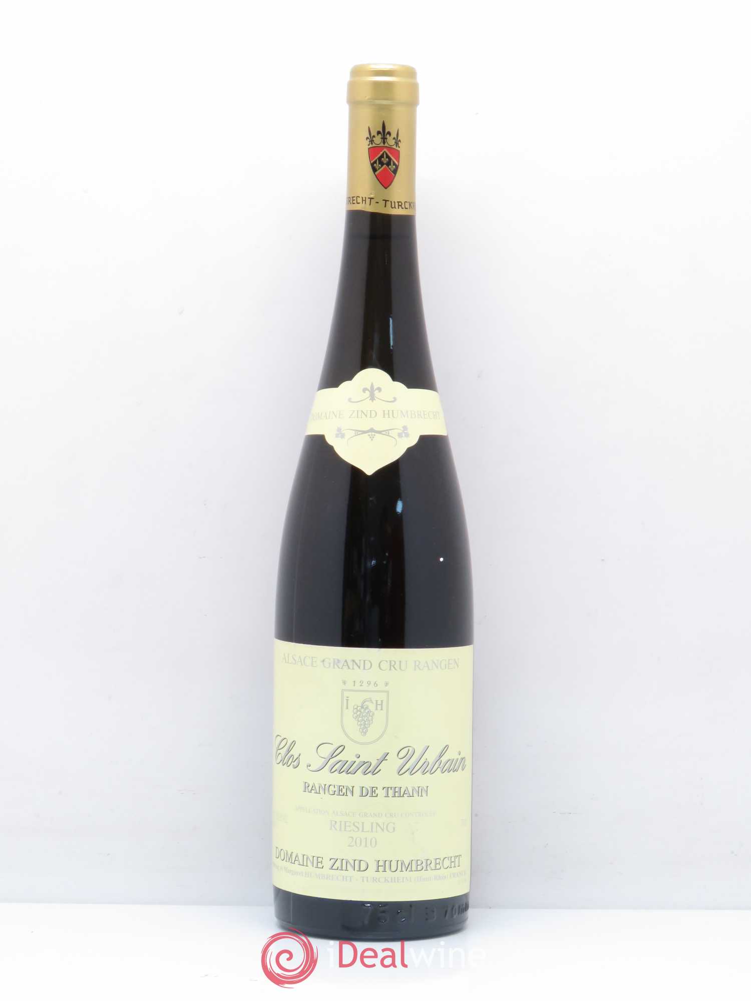 Alsace Riesling Grand Cru Rangen de Thann Clos Saint Urbain Zind-Humbrecht (Domaine) 2010 - Lot de 1 bouteille - 0