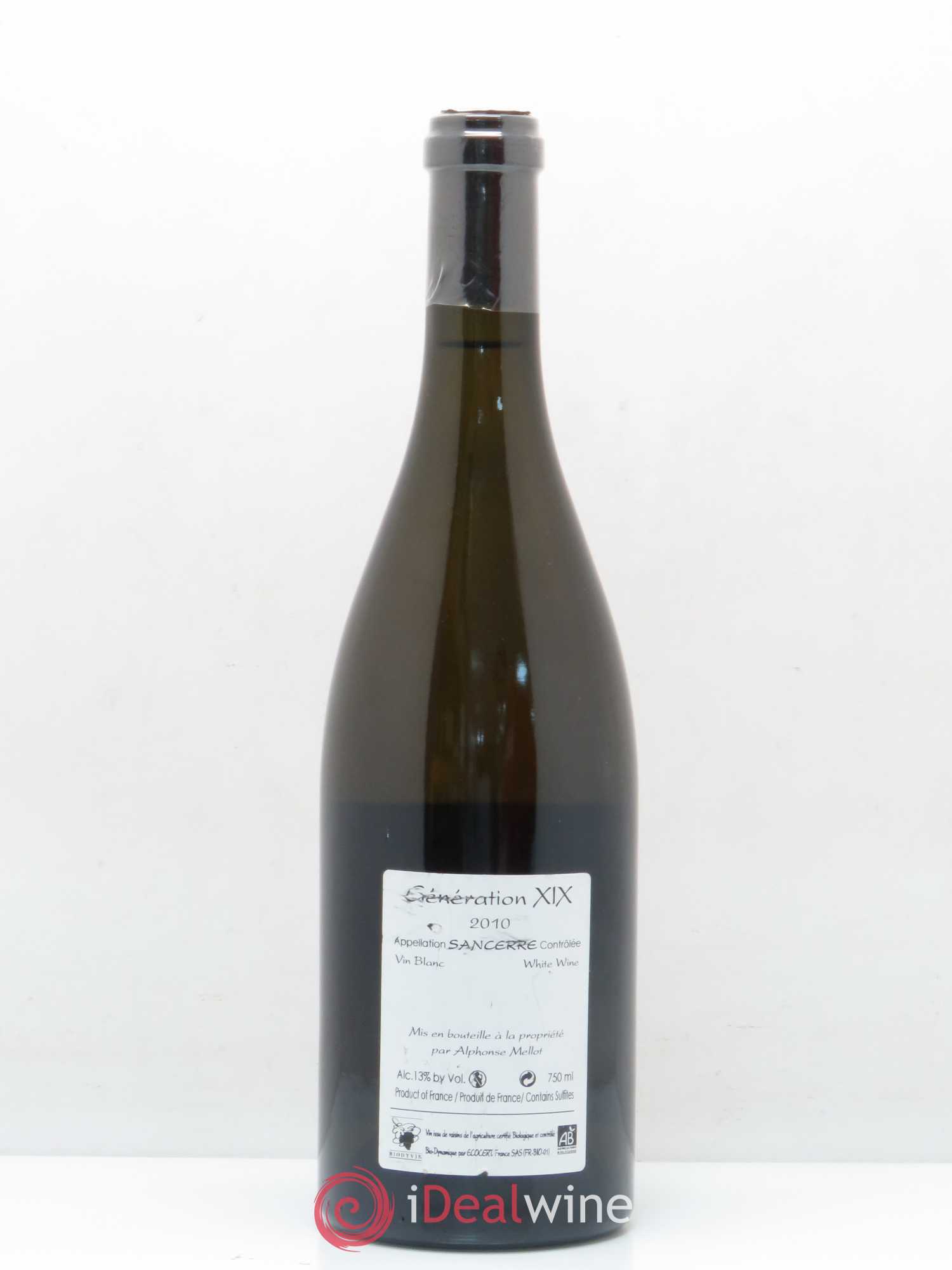 Sancerre Génération XIX Alphonse Mellot 2010 - Lot de 1 bouteille - 1