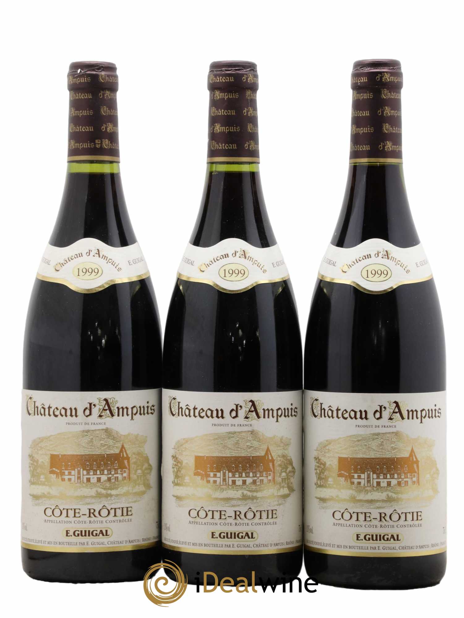 Côte-Rôtie Château d'Ampuis Guigal 1999 - Lot de 3 bouteilles - 0