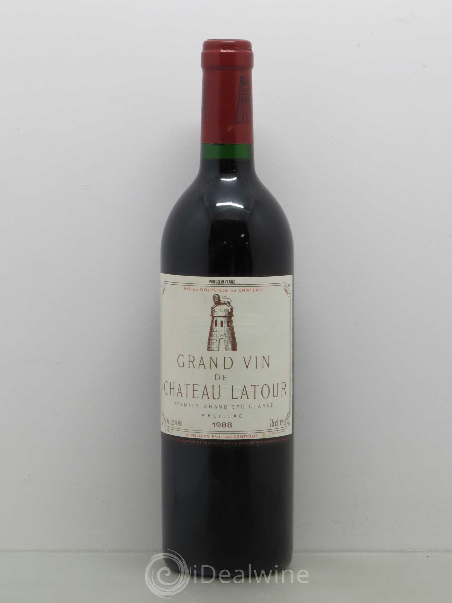 Château Latour 1er Grand Cru Classé 1988 - Lot de 1 bouteille - 0