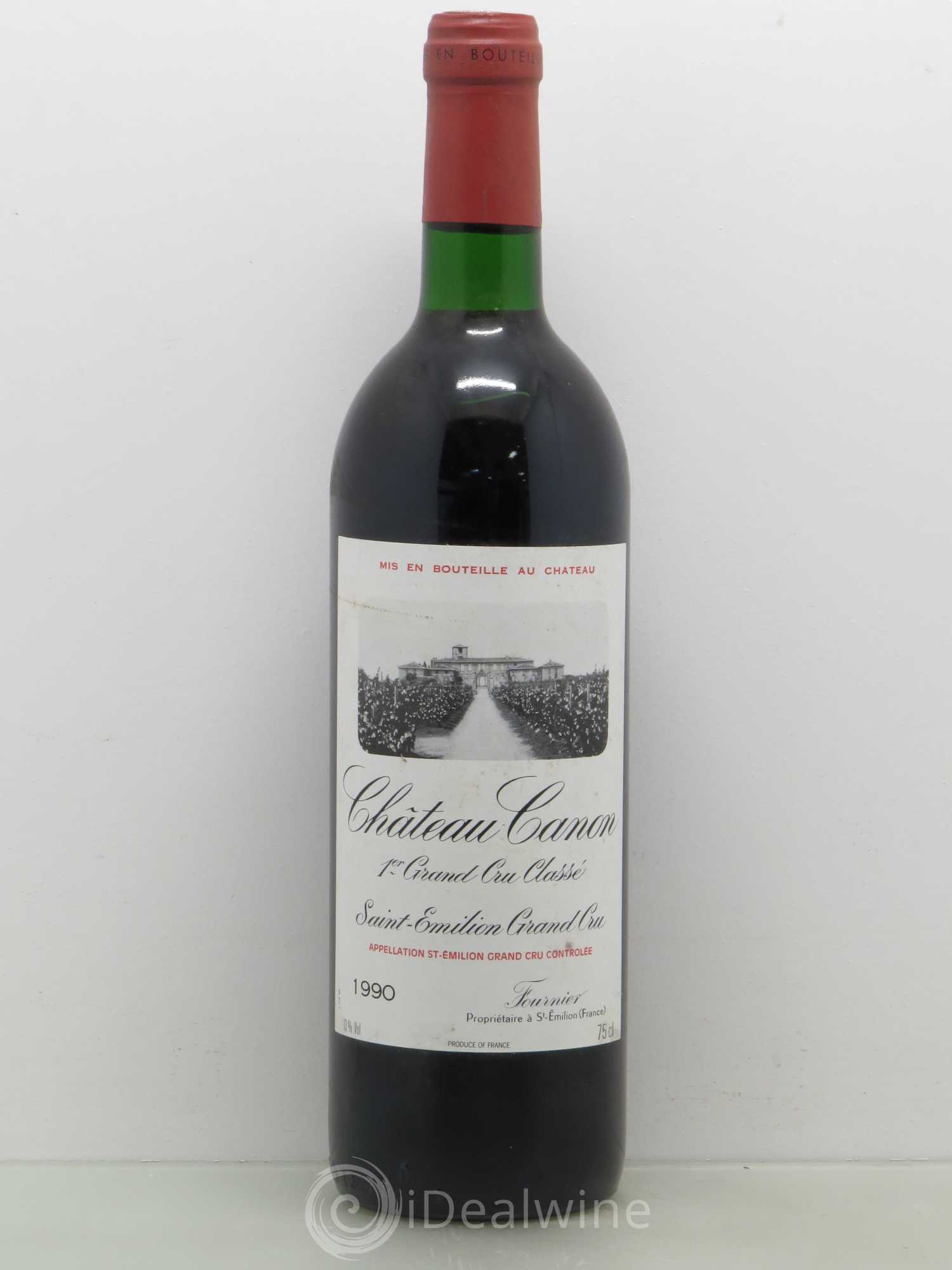 Château Canon 1er Grand Cru Classé B 1990 - Lot de 1 bouteille - 0