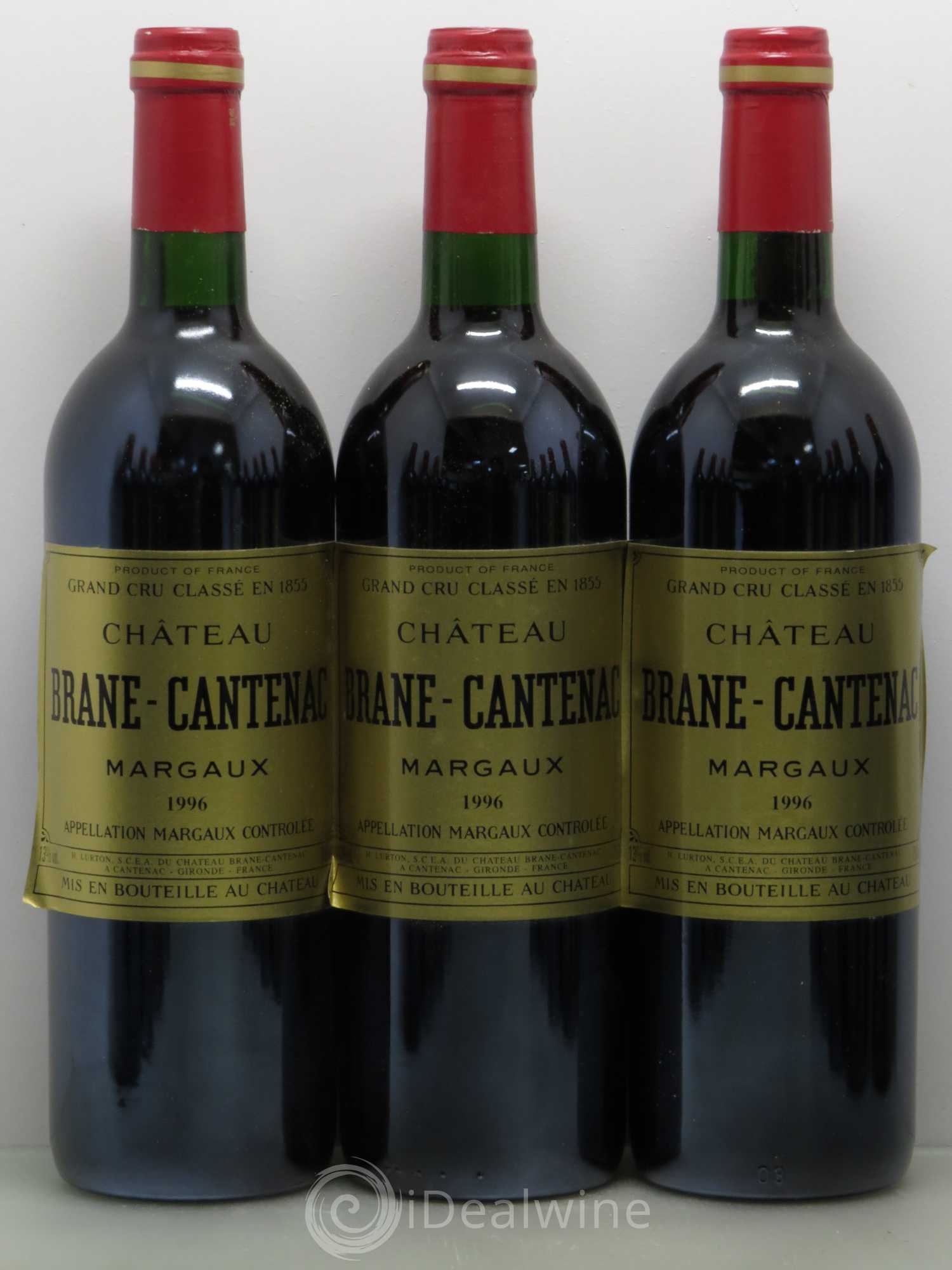 Château Brane Cantenac 2ème Grand Cru Classé 1996 - Lot de 12 bouteilles - 1