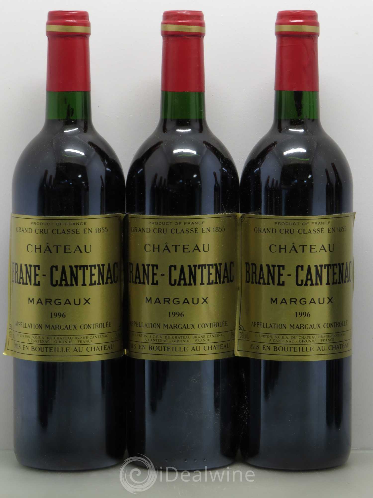Château Brane Cantenac 2ème Grand Cru Classé 1996 - Lot de 12 bouteilles - 2