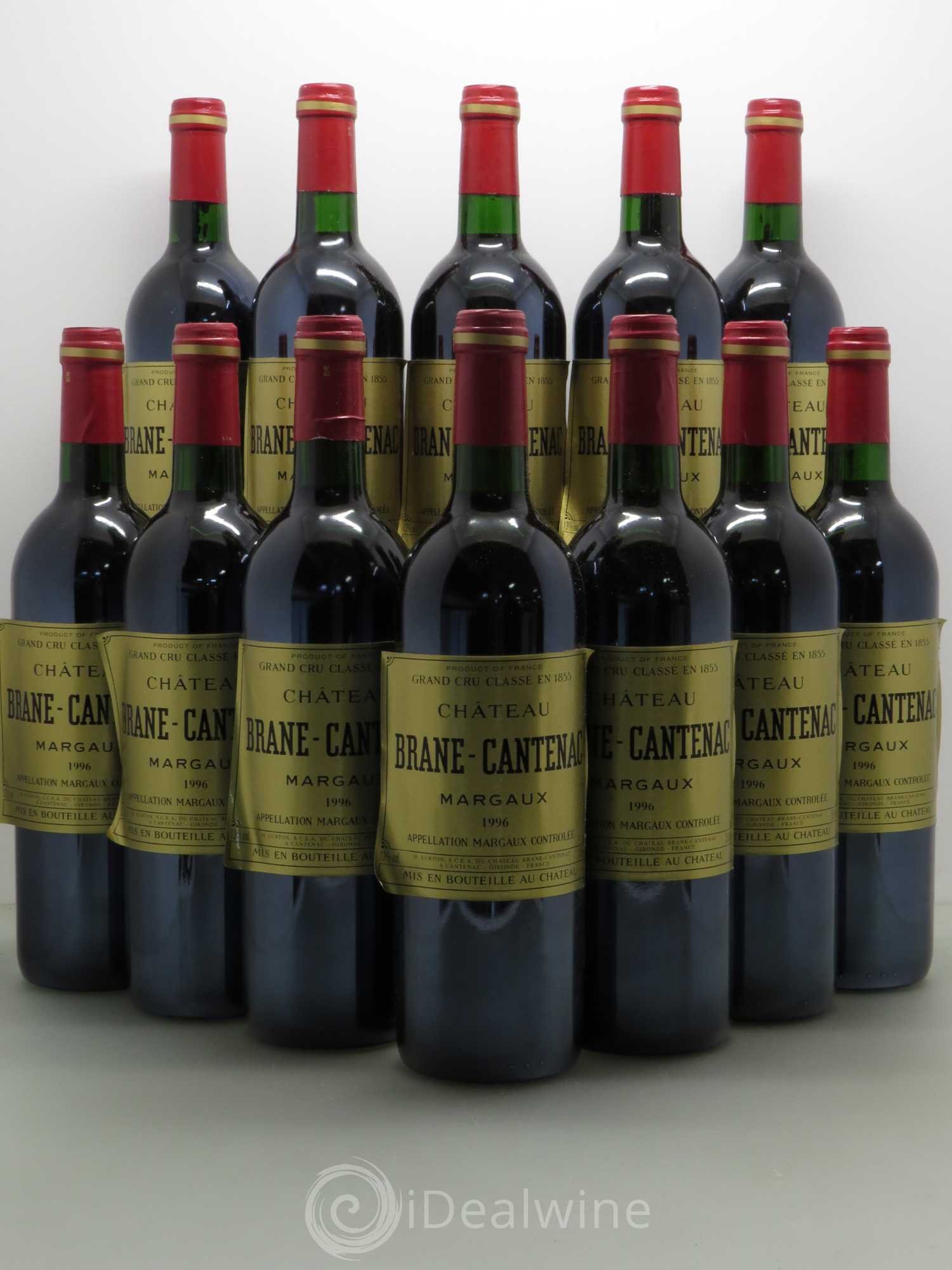 Château Brane Cantenac 2ème Grand Cru Classé 1996 - Lot de 12 bouteilles - 0