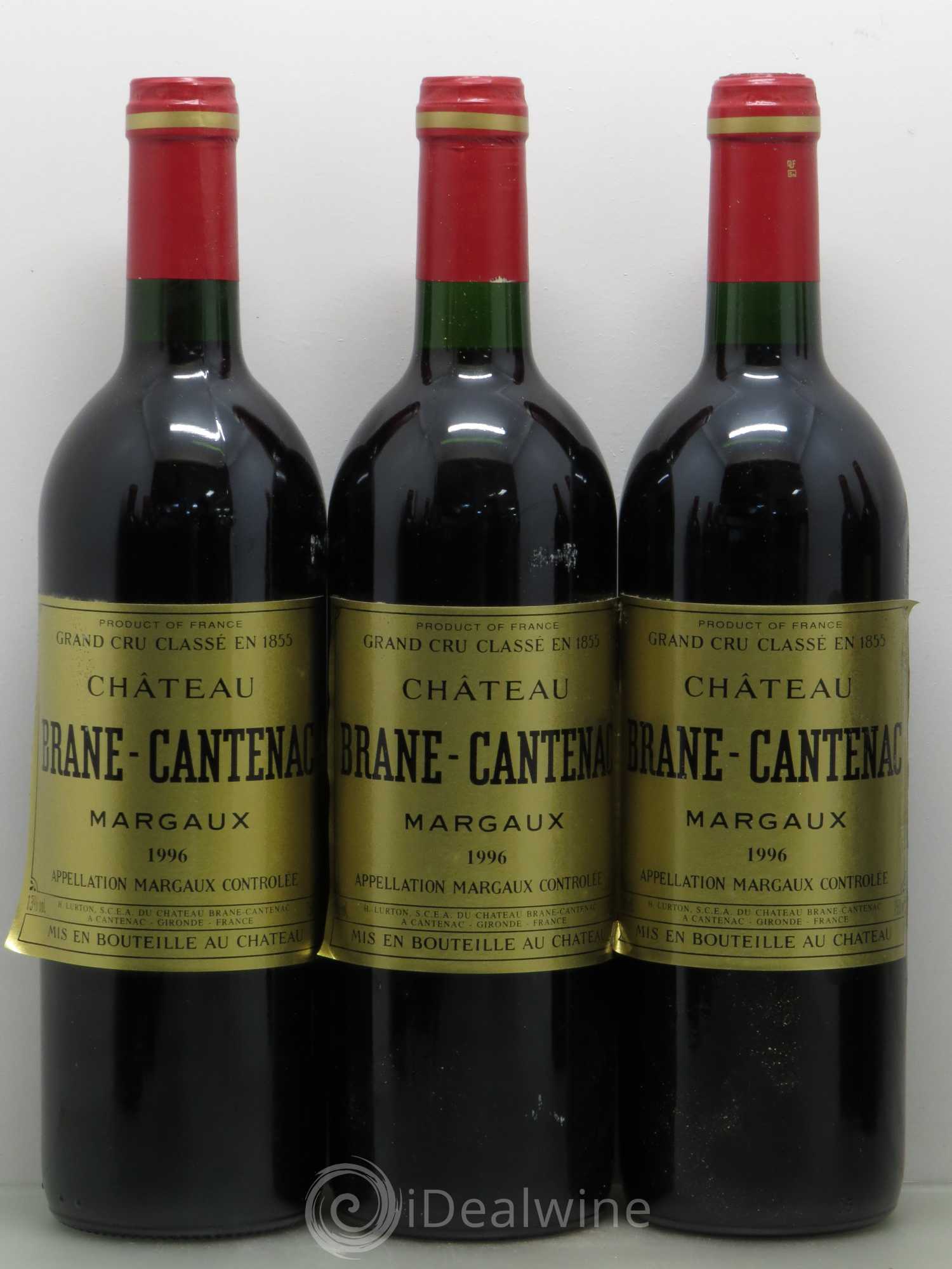 Château Brane Cantenac 2ème Grand Cru Classé 1996 - Lot de 12 bouteilles - 2