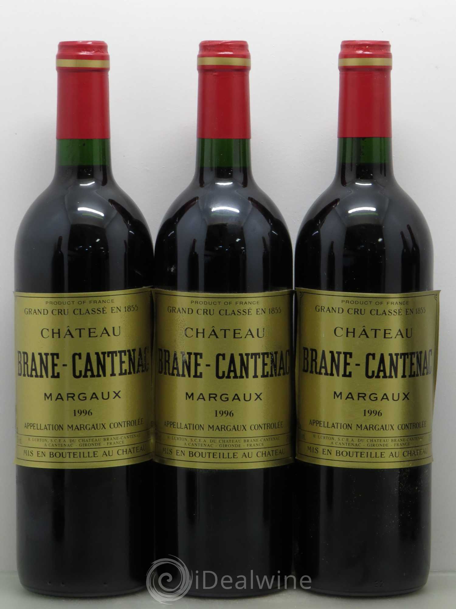 Château Brane Cantenac 2ème Grand Cru Classé 1996 - Lot de 12 bouteilles - 3