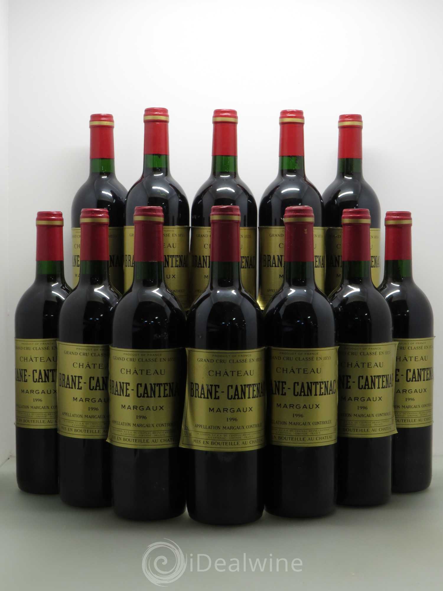 Château Brane Cantenac 2ème Grand Cru Classé 1996 - Lot de 12 bouteilles - 0