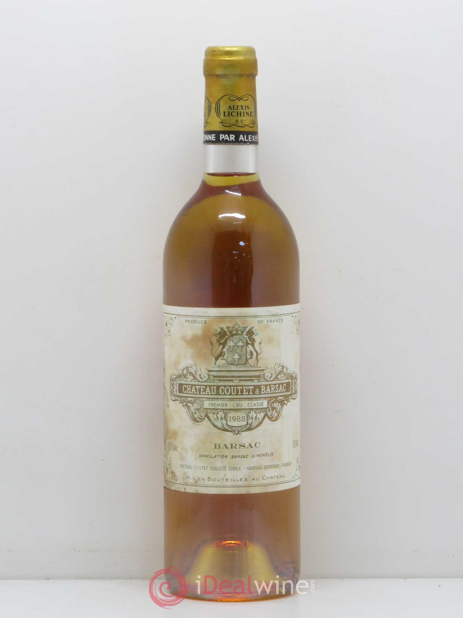 Château Coutet 1er Grand Cru Classé 1988 - Lotto di 1 bottiglia - 0