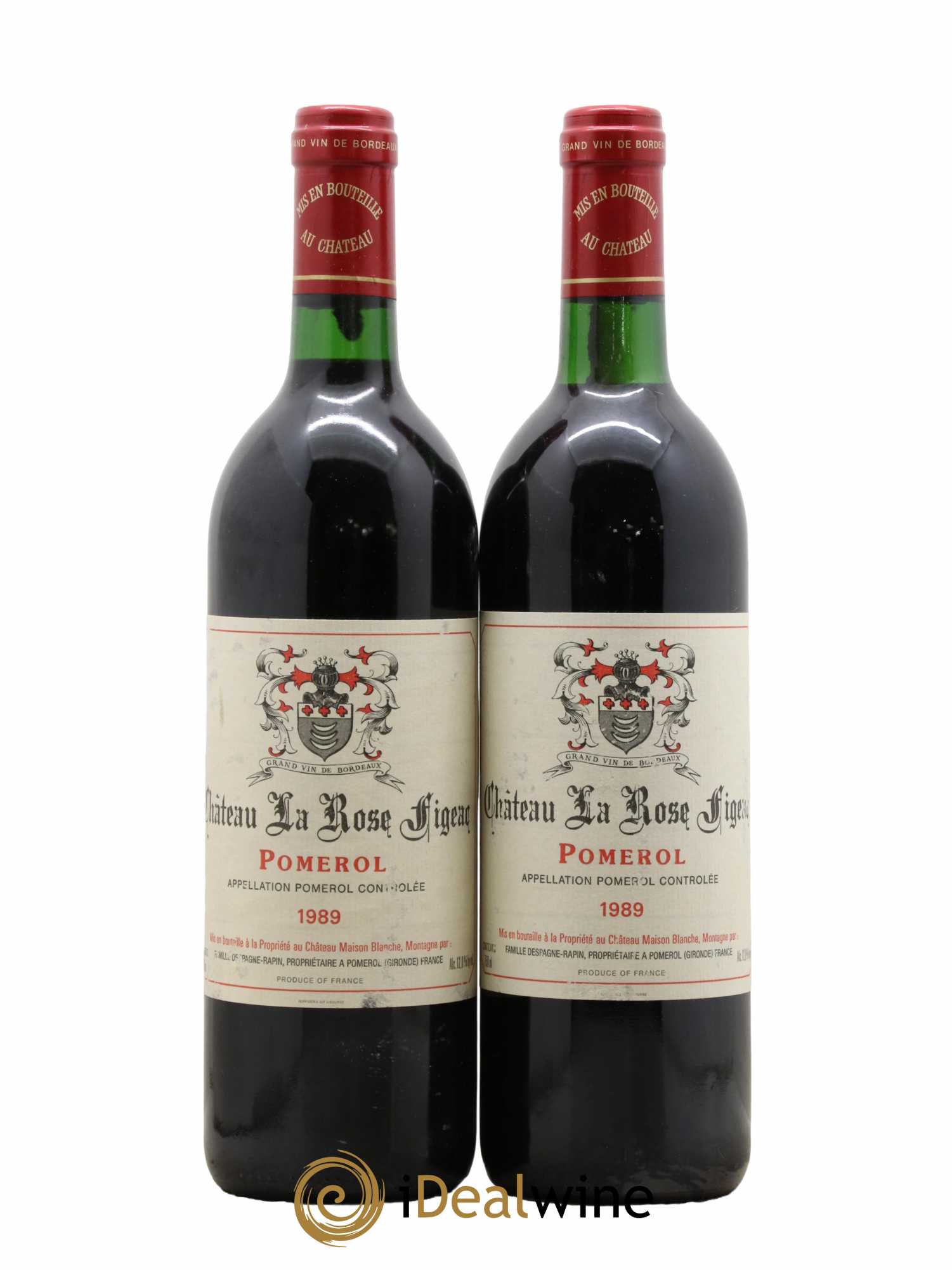 Château la Rose Figeac 1989 - Lot de 2 bouteilles - 0