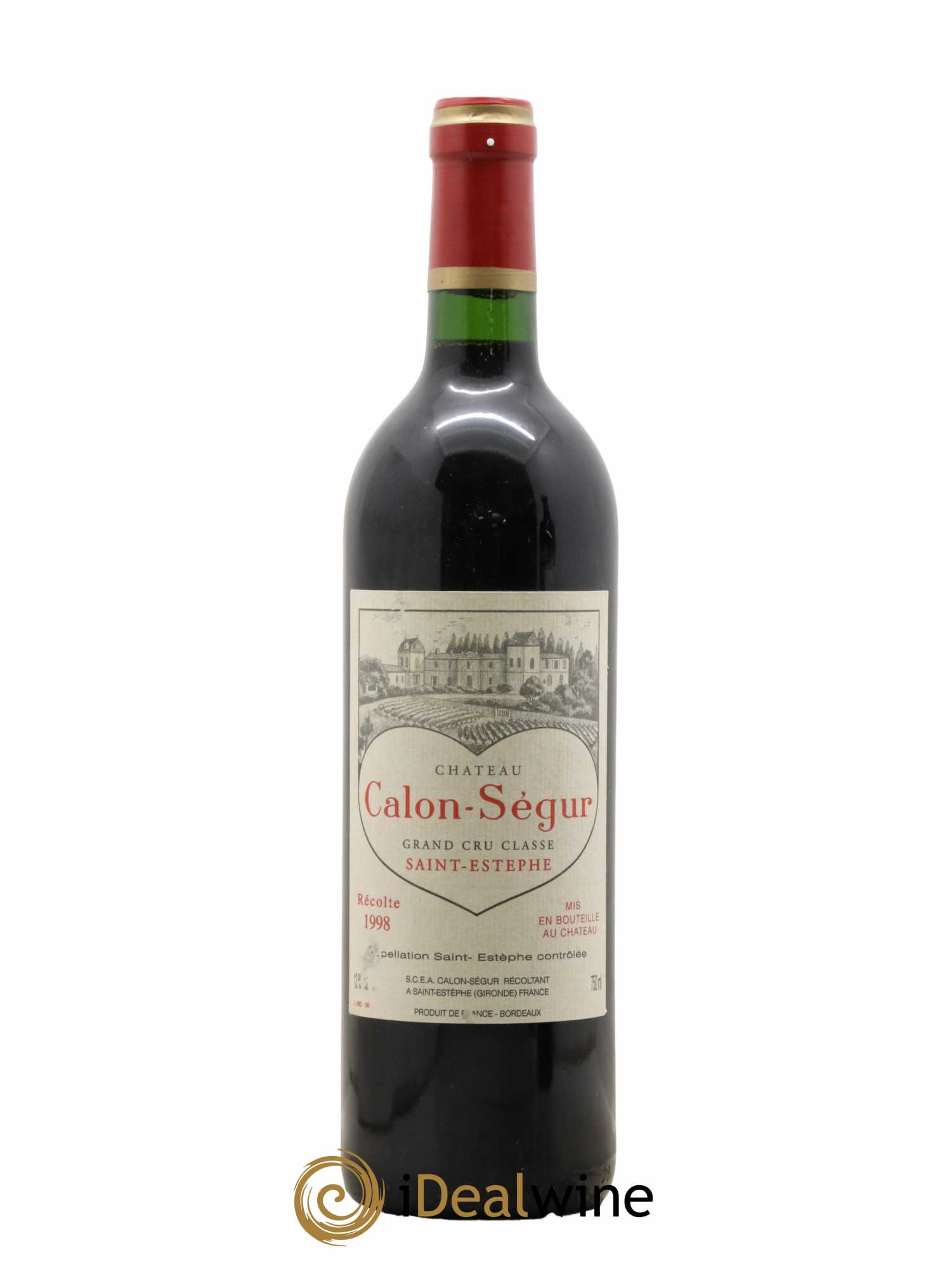 Château Calon Ségur 3ème Grand Cru Classé 1998 - Lot de 1 bouteille - 0