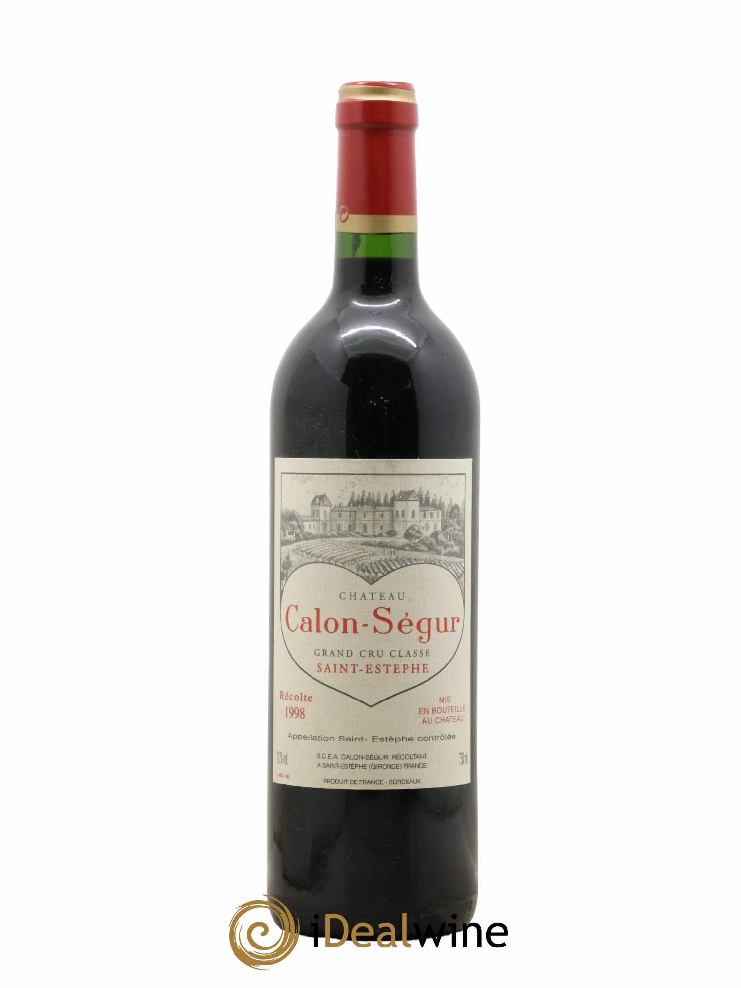 Château Calon Ségur 3ème Grand Cru Classé 1998 - Lot de 1 bouteille - 0