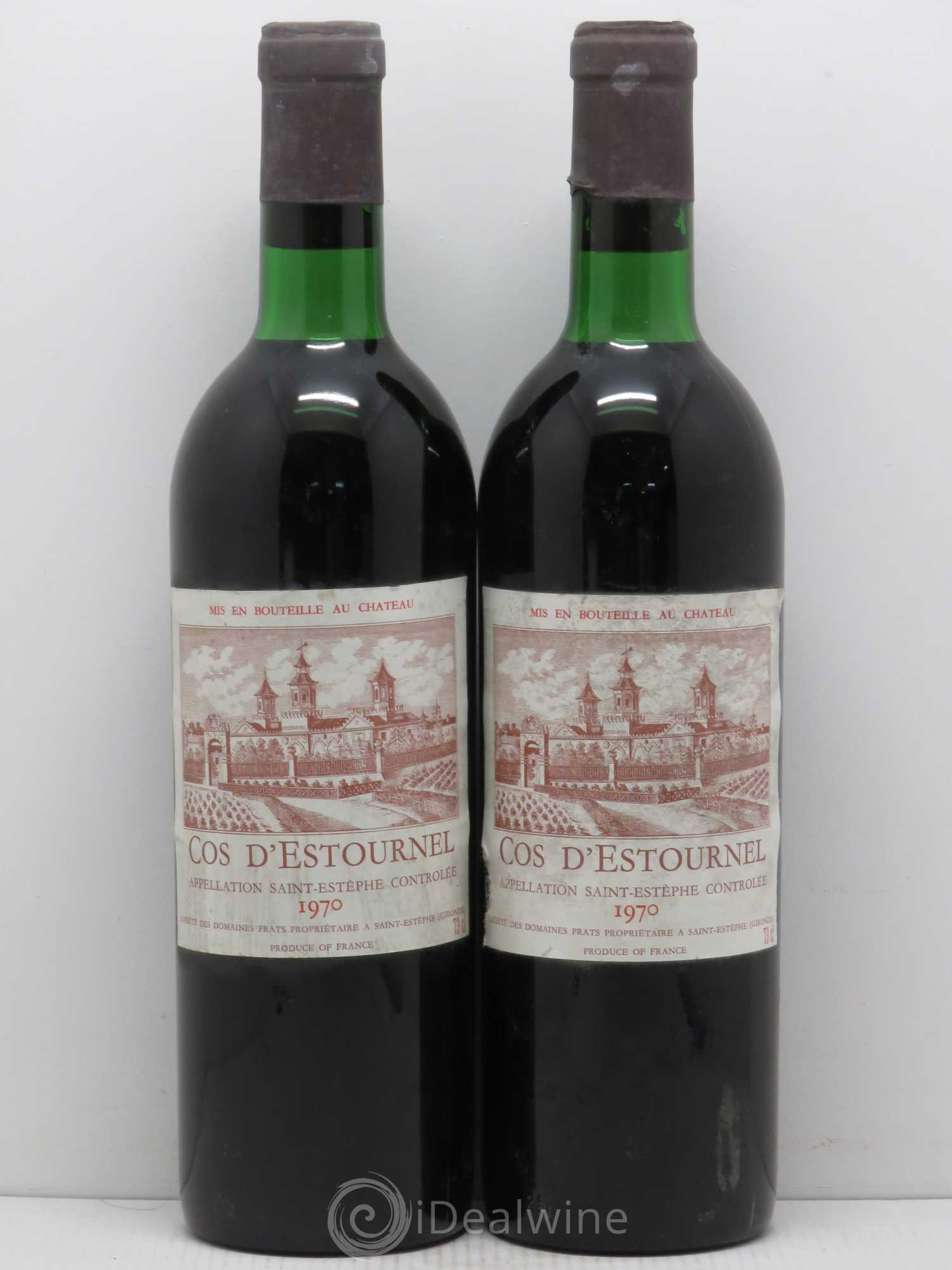 Cos d'Estournel 2ème Grand Cru Classé 1970 - Lot de 2 bouteilles - 0