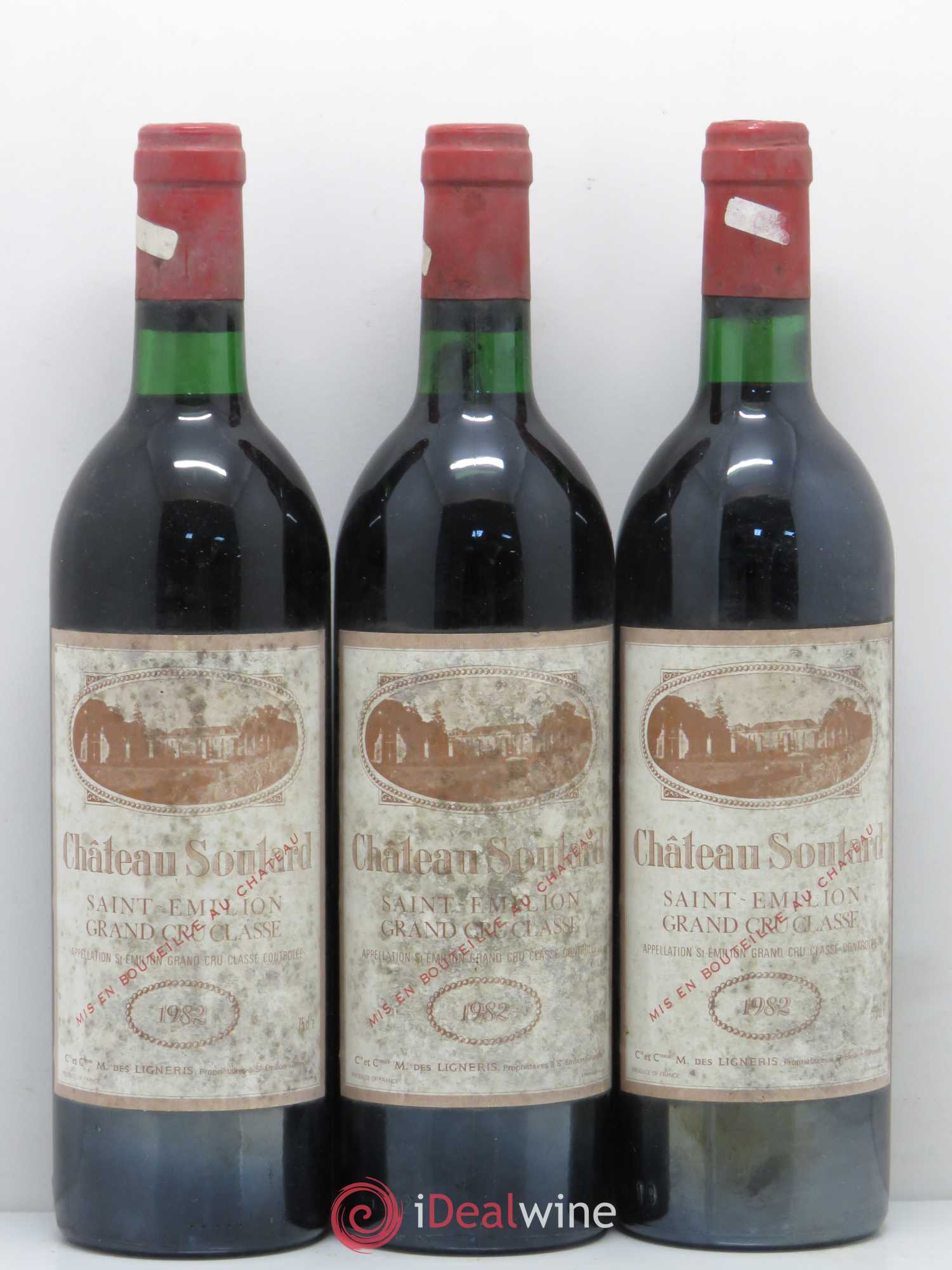 Château Soutard Grand Cru Classé (sans prix de réserve) 1982 - Lot de 5 bouteilles - 1