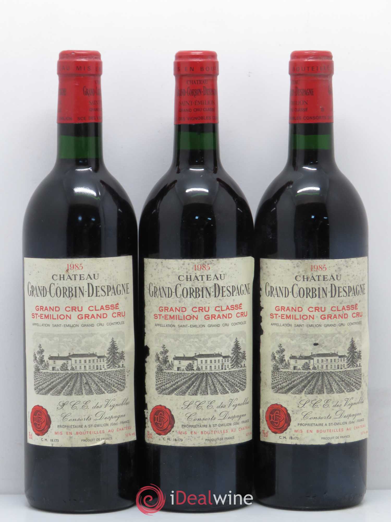 Château Grand Corbin Despagne Grand Cru Classé 1985 - Lot de 6 bouteilles - 2