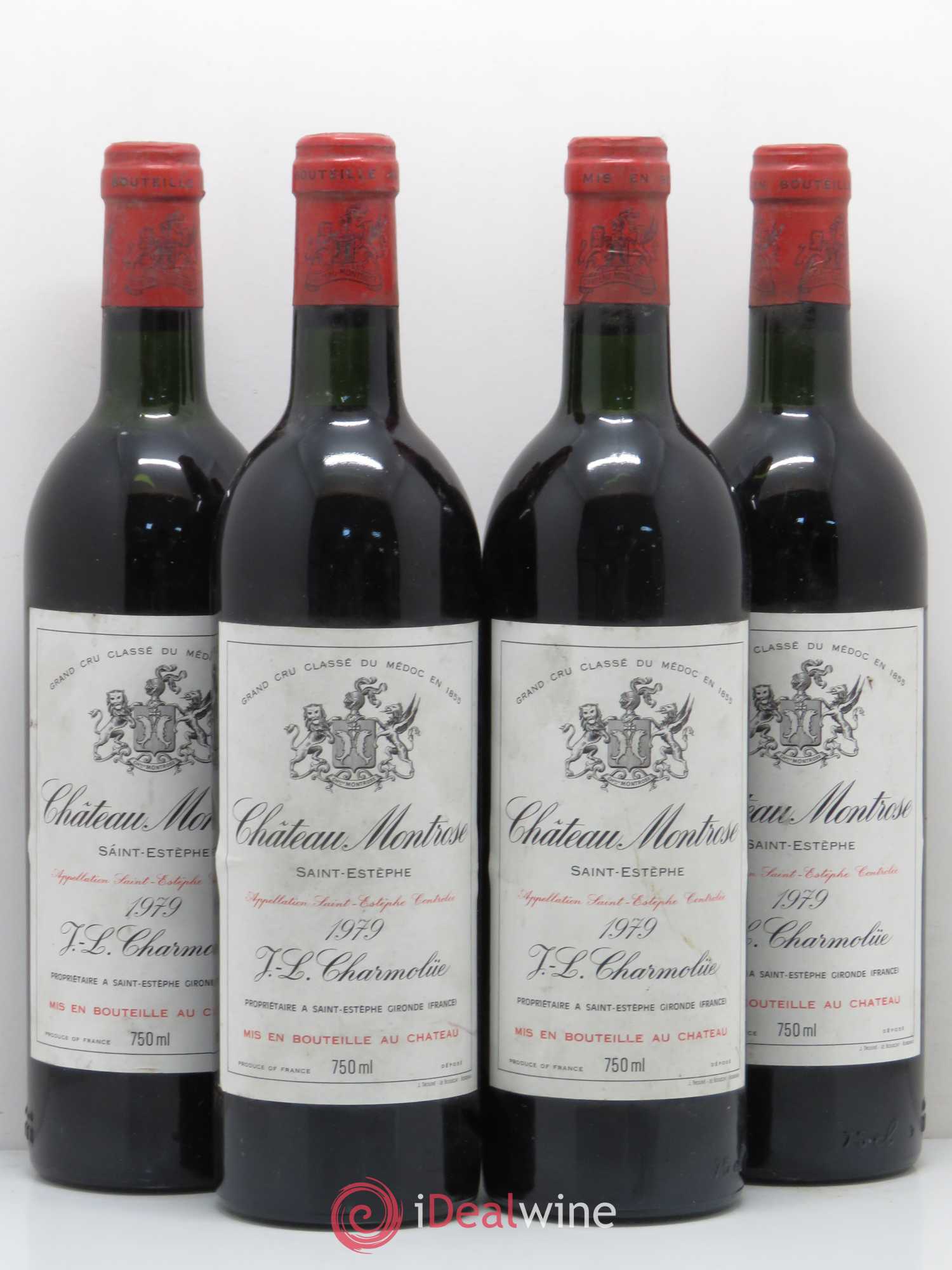 Château Montrose 2ème Grand Cru Classé 1979 - Lot de 4 bouteilles - 0