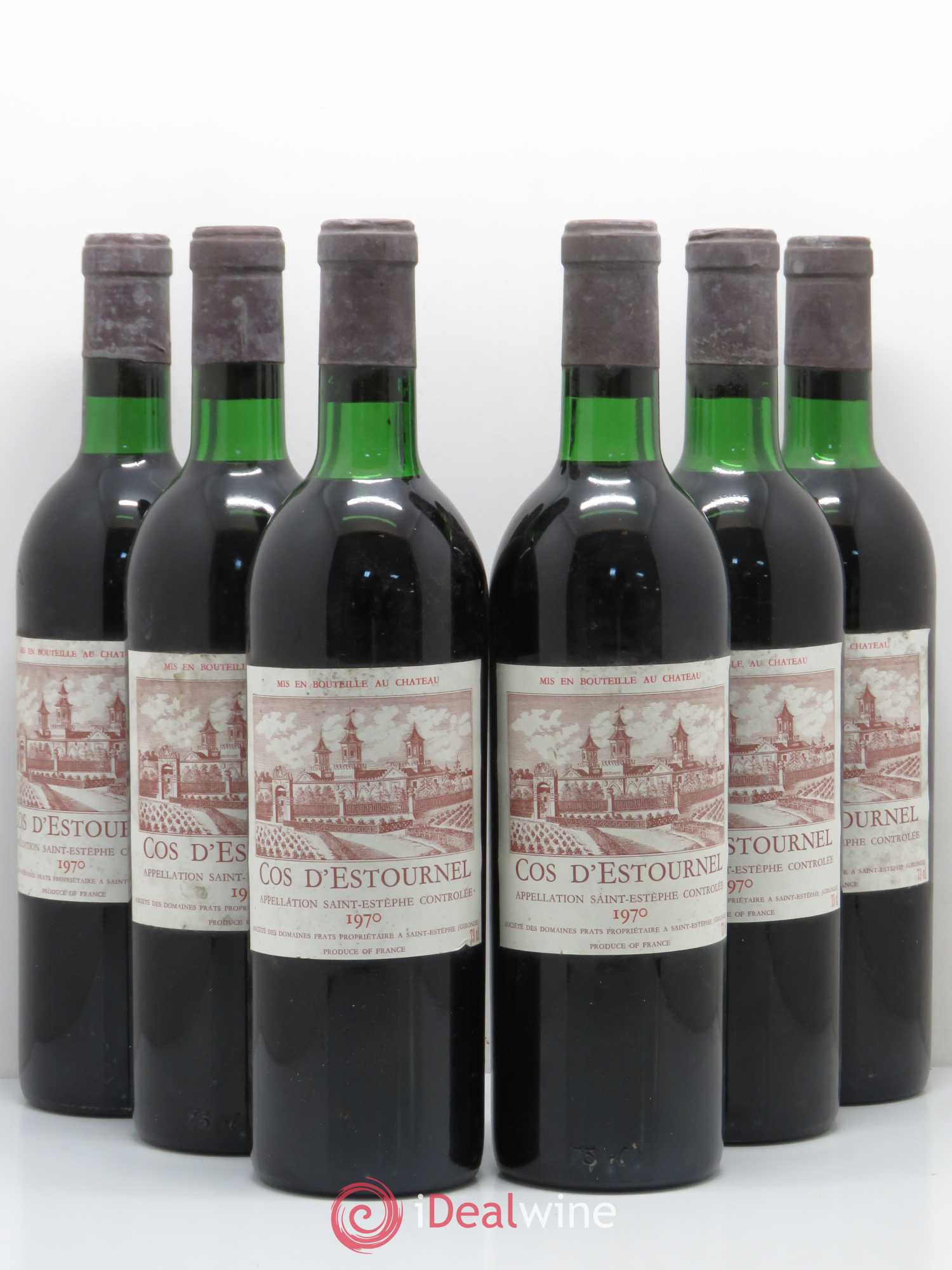 Cos d'Estournel 2ème Grand Cru Classé 1970 - Lot de 6 bouteilles - 0