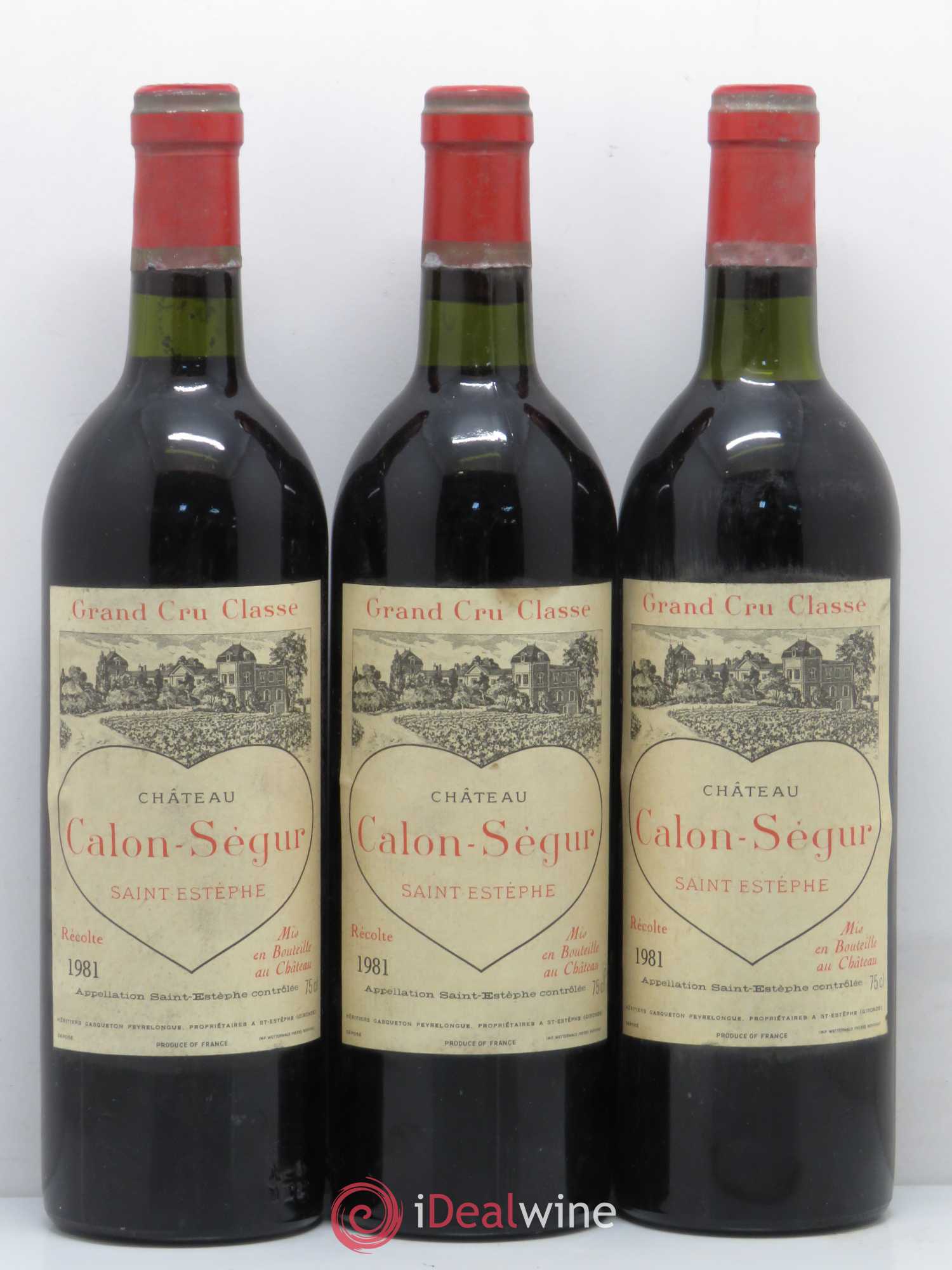 Château Calon Ségur 3ème Grand Cru Classé 1981 - Lot de 12 bouteilles - 1