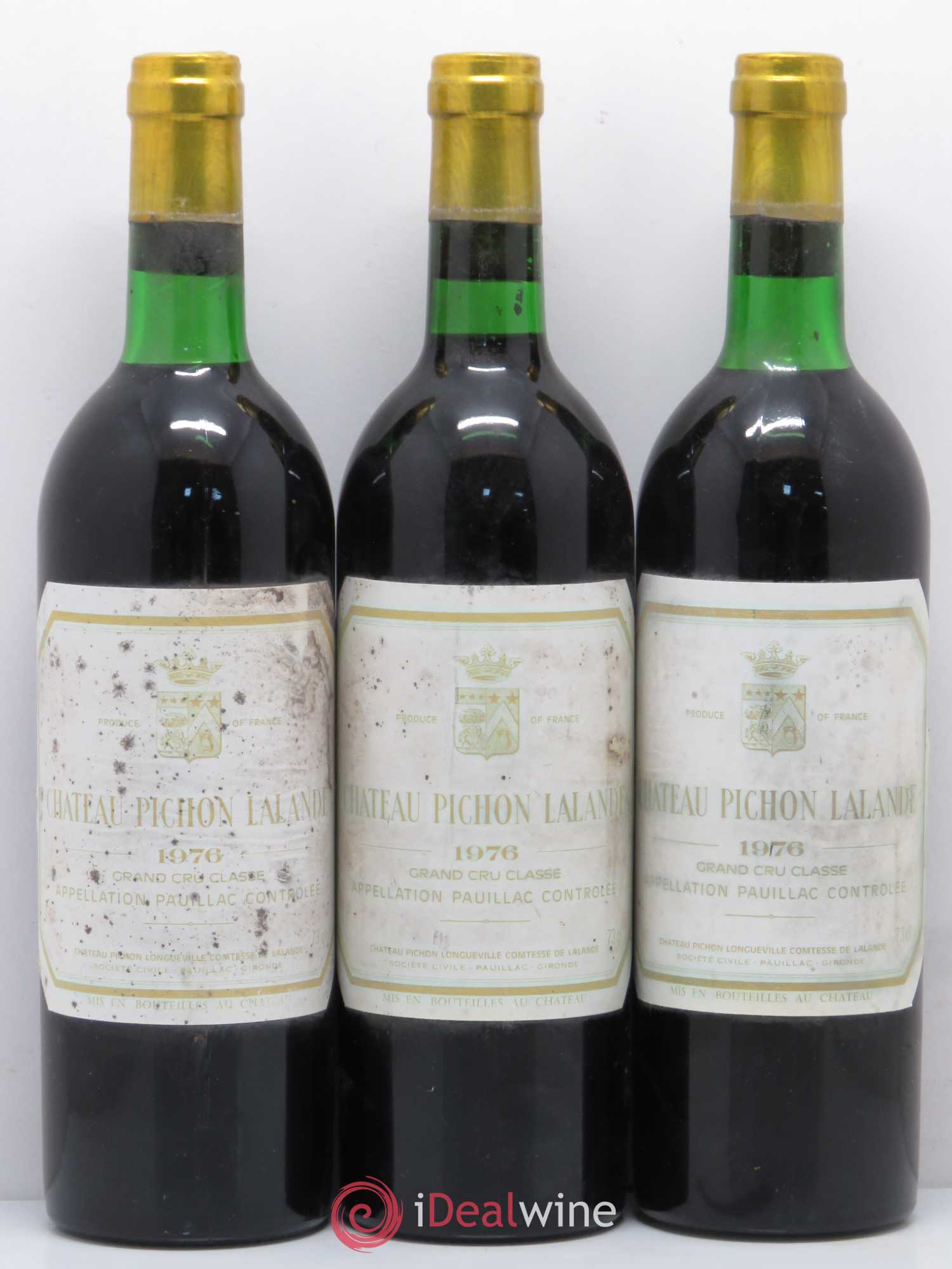 Château Pichon Longueville Comtesse de Lalande 2ème Grand Cru Classé 1976 - Lot de 12 bouteilles - 1
