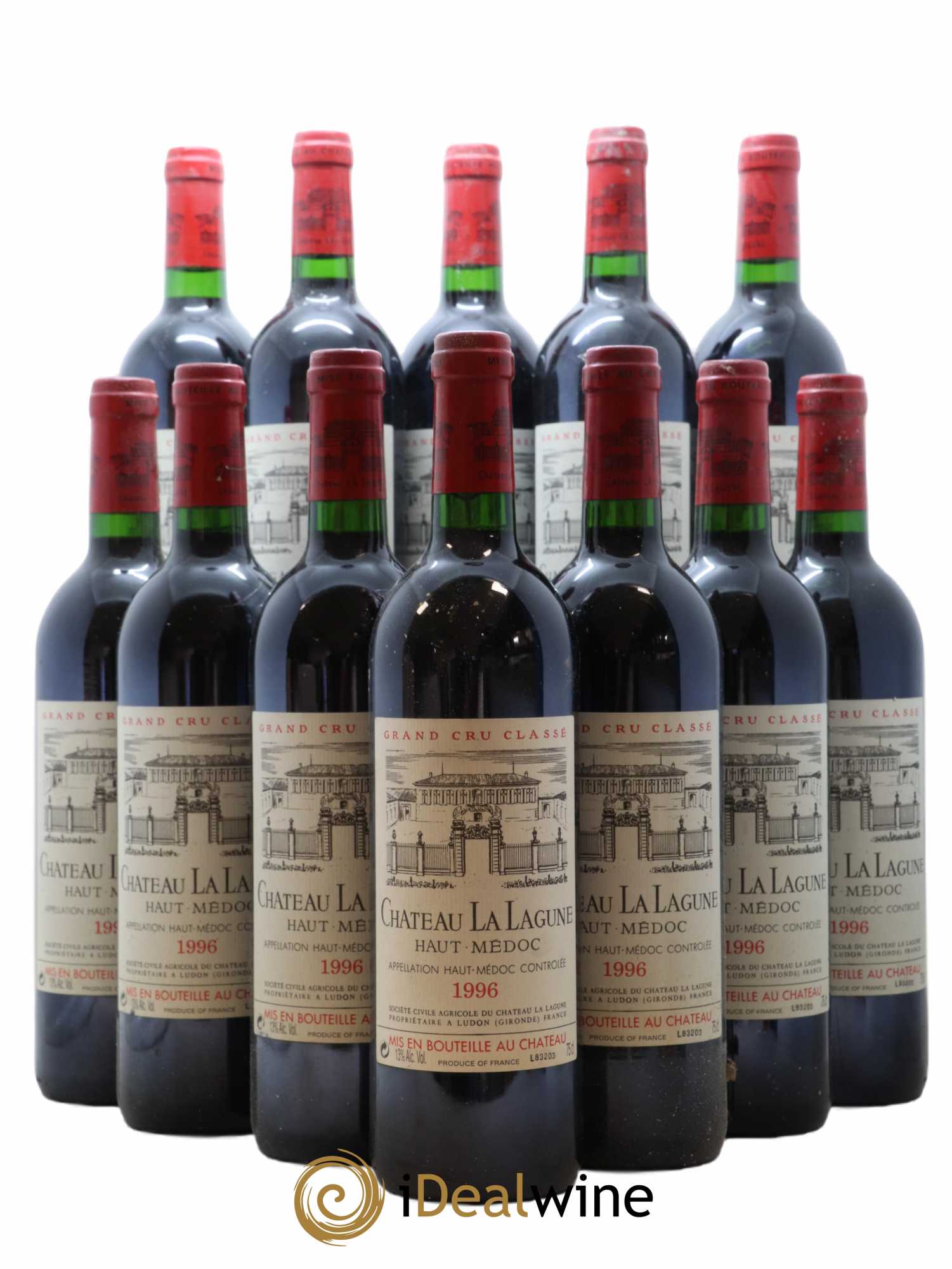 Château la Lagune 3ème Grand Cru Classé 1996 - Lot de 12 bouteilles - 0