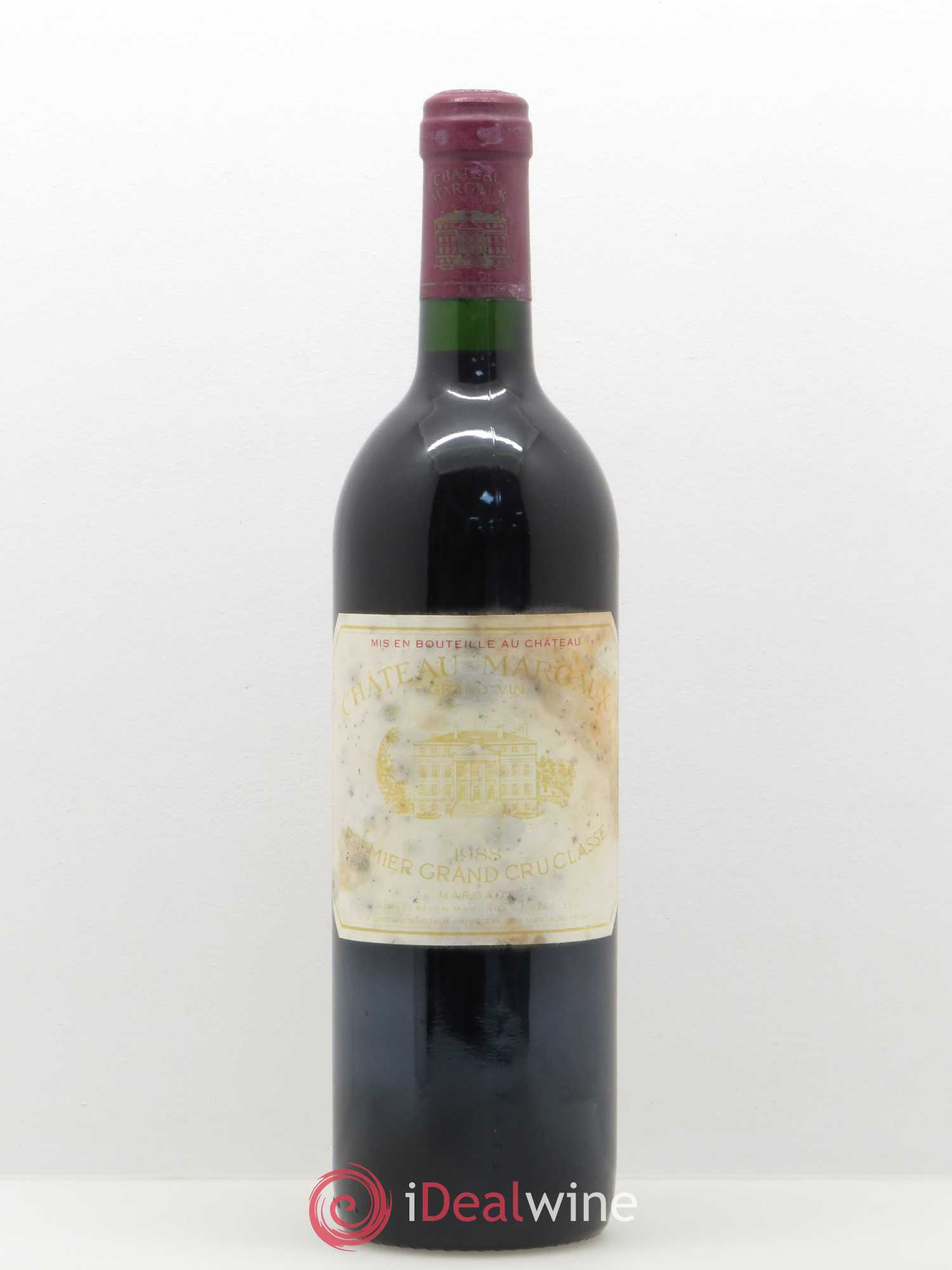 Château Margaux 1er Grand Cru Classé 1988 - Lot de 1 bouteille - 0