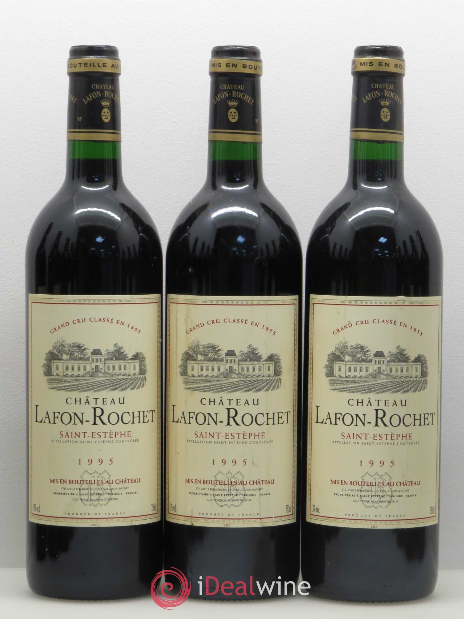 Château Lafon Rochet 4ème Grand Cru Classé 1995 - Lot de 12 bouteilles - 1