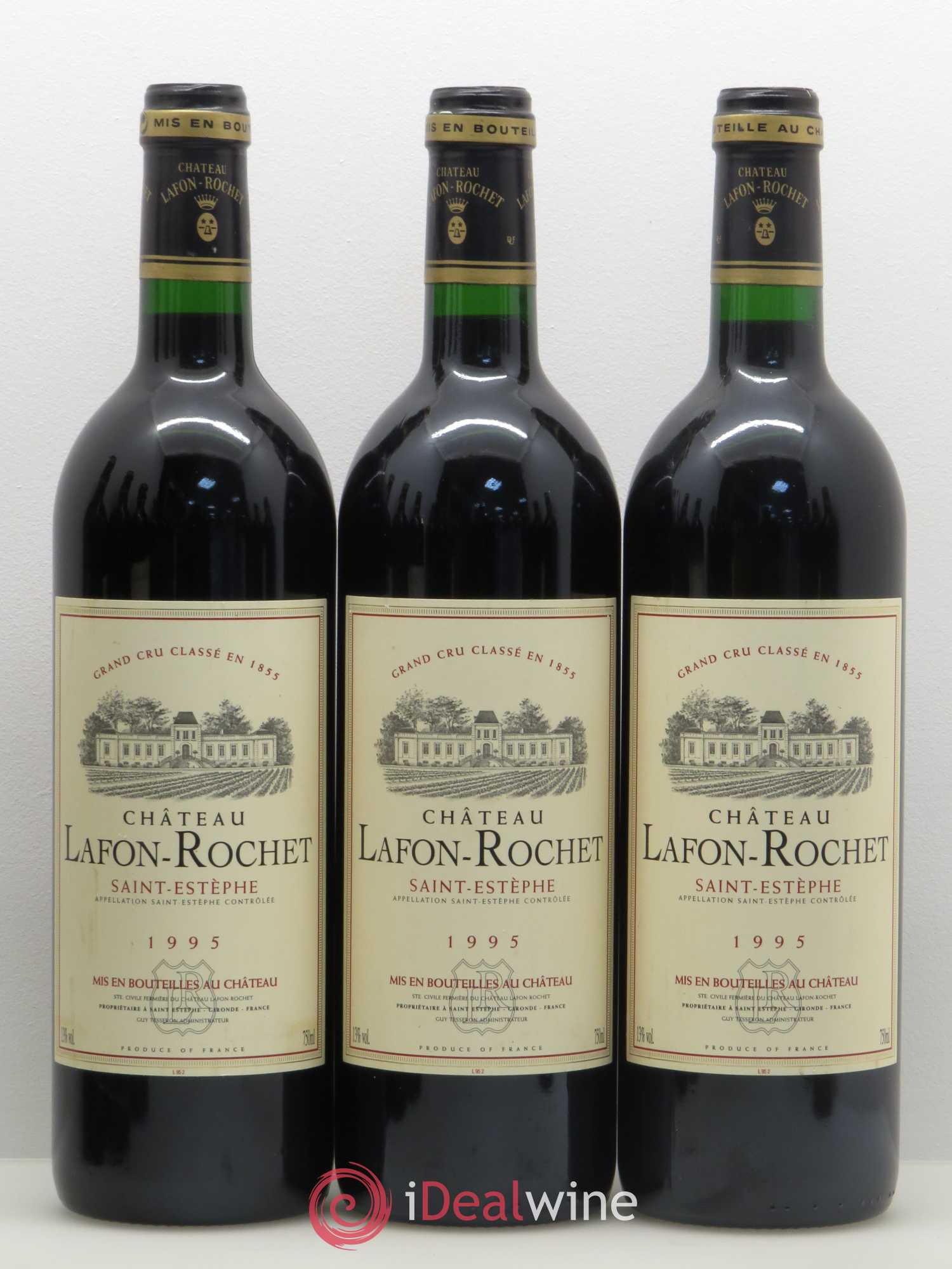 Château Lafon Rochet 4ème Grand Cru Classé 1995 - Lot de 12 bouteilles - 4