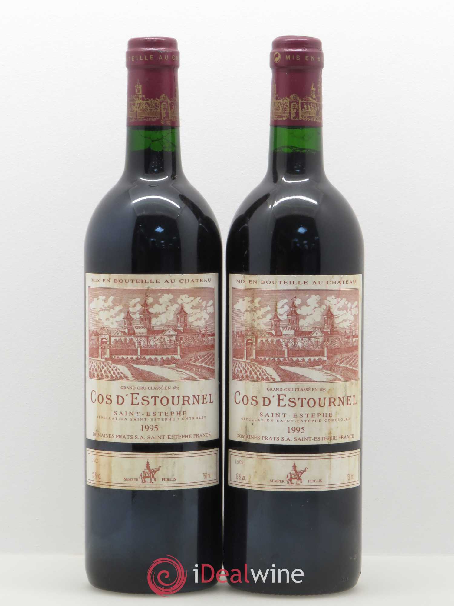 Cos d'Estournel 2ème Grand Cru Classé 1995 - Lot de 2 bouteilles - 0