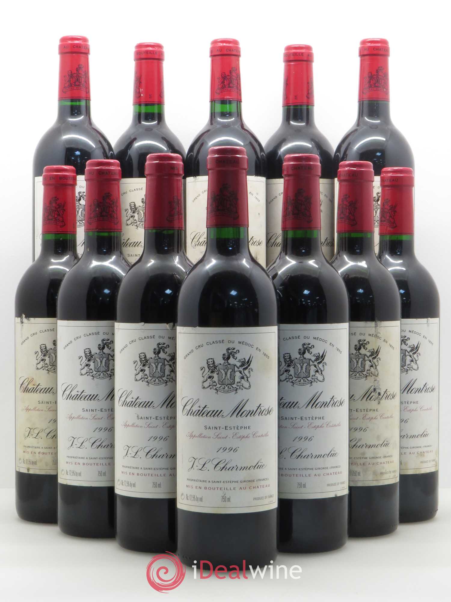 Château Montrose 2ème Grand Cru Classé 1996 - Lot de 12 bouteilles - 0