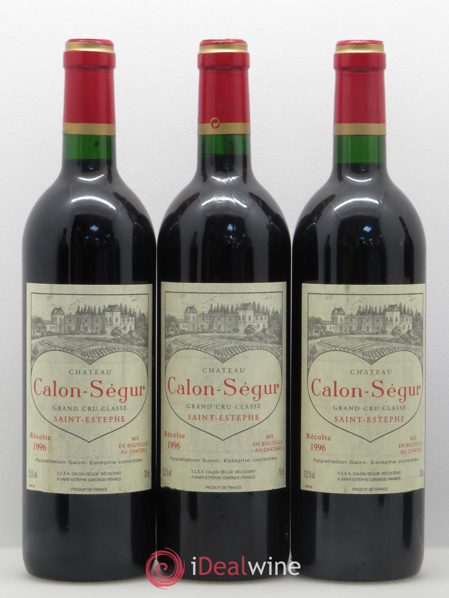 Château Calon Ségur 3ème Grand Cru Classé 1996 - Lot de 6 bouteilles - 2