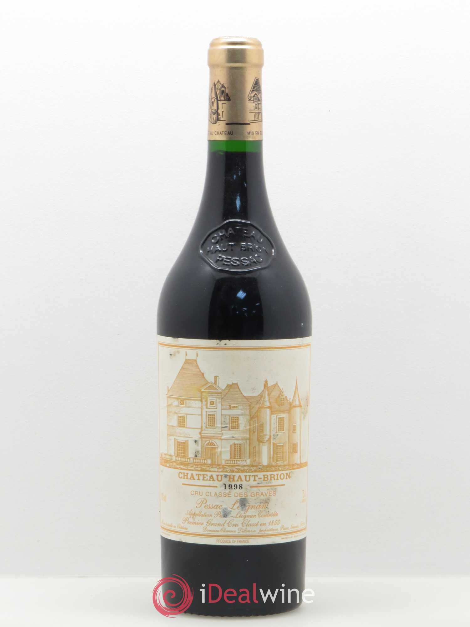 Château Haut Brion 1er Grand Cru Classé 1998 - Lot de 1 bouteille - 0