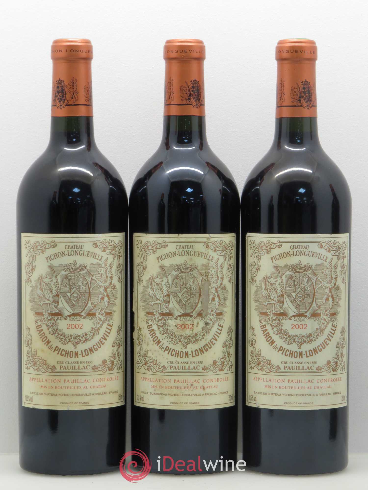 Pichon Longueville Baron 2ème Grand Cru Classé 2002 - Lot de 6 bouteilles - 2