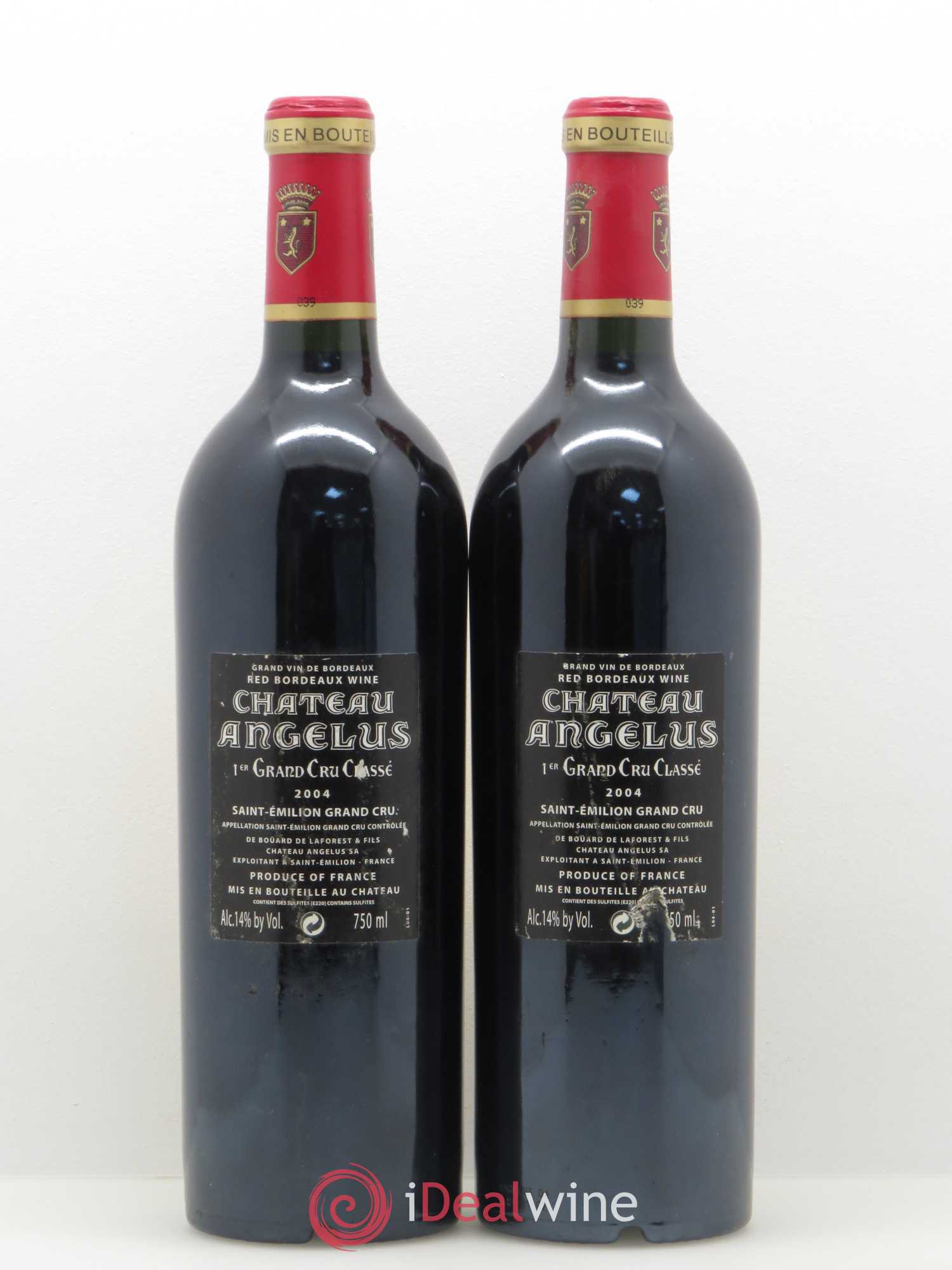 Château Angélus 1er Grand Cru Classé A 2004 - Lot de 2 bouteilles - 1