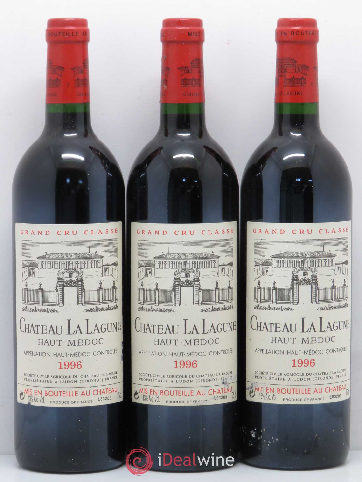 Château la Lagune 3ème Grand Cru Classé 1996 - Lot de 12 bouteilles - 1
