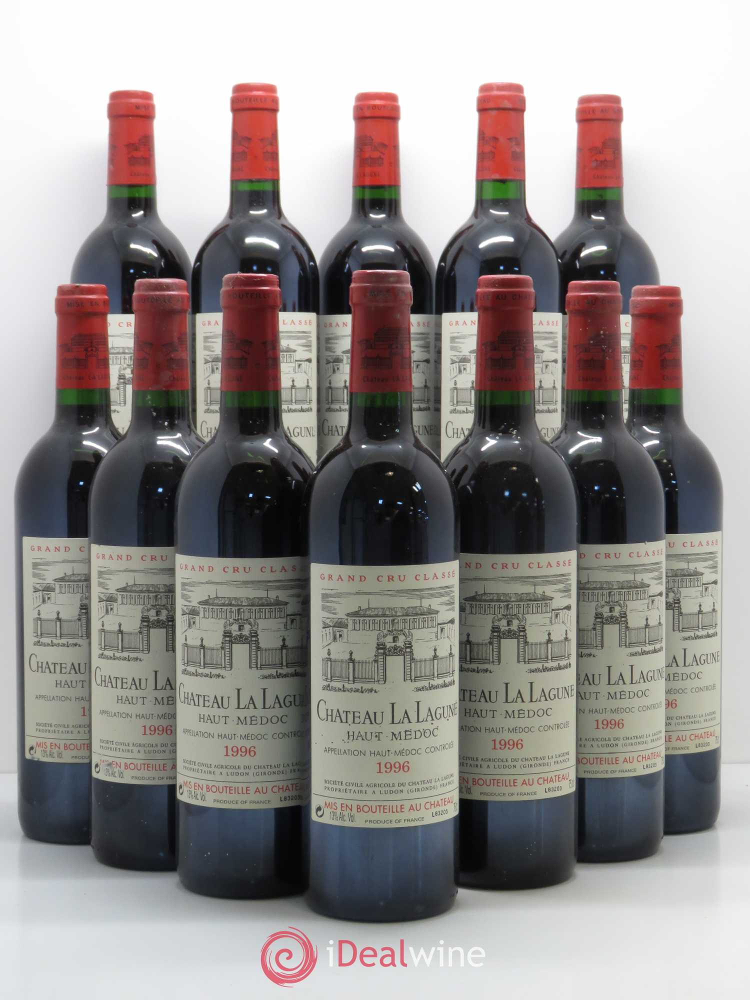 Château la Lagune 3ème Grand Cru Classé 1996 - Lot de 12 bouteilles - 0