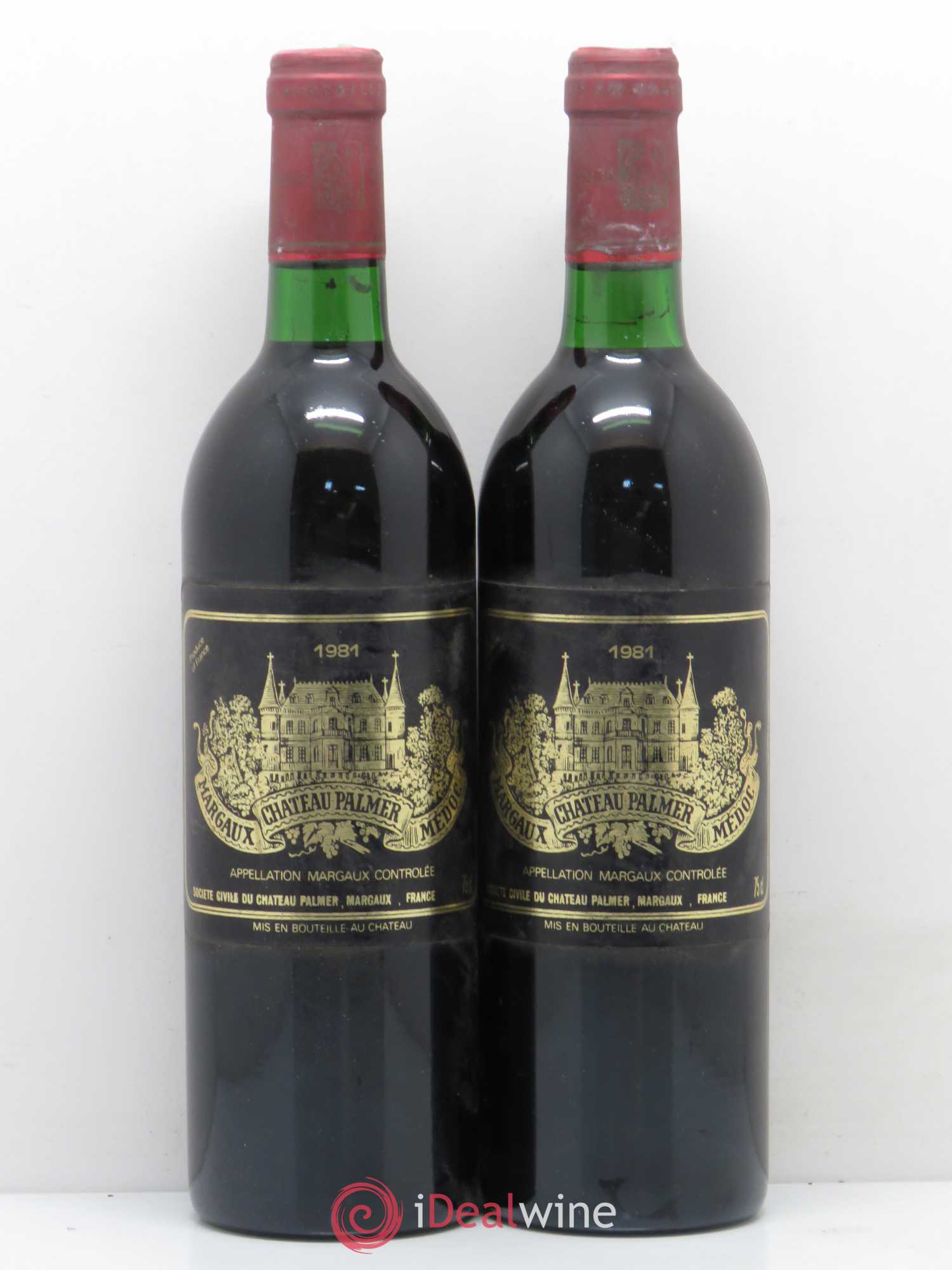 Château Palmer 3ème Grand Cru Classé 1981 - Lot de 5 bouteilles - 2