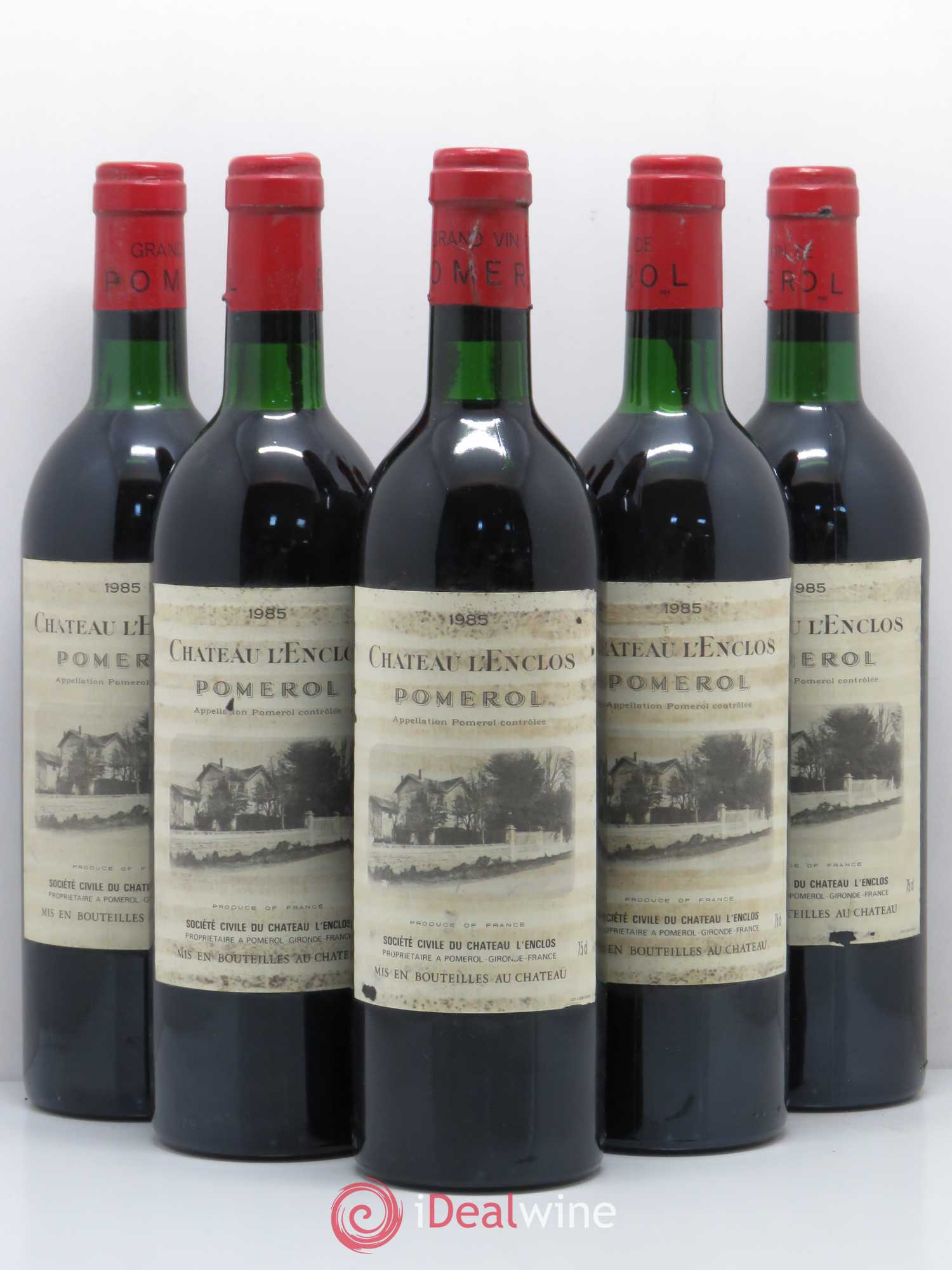 Château l' Enclos 1985 - Lot de 5 bouteilles - 0