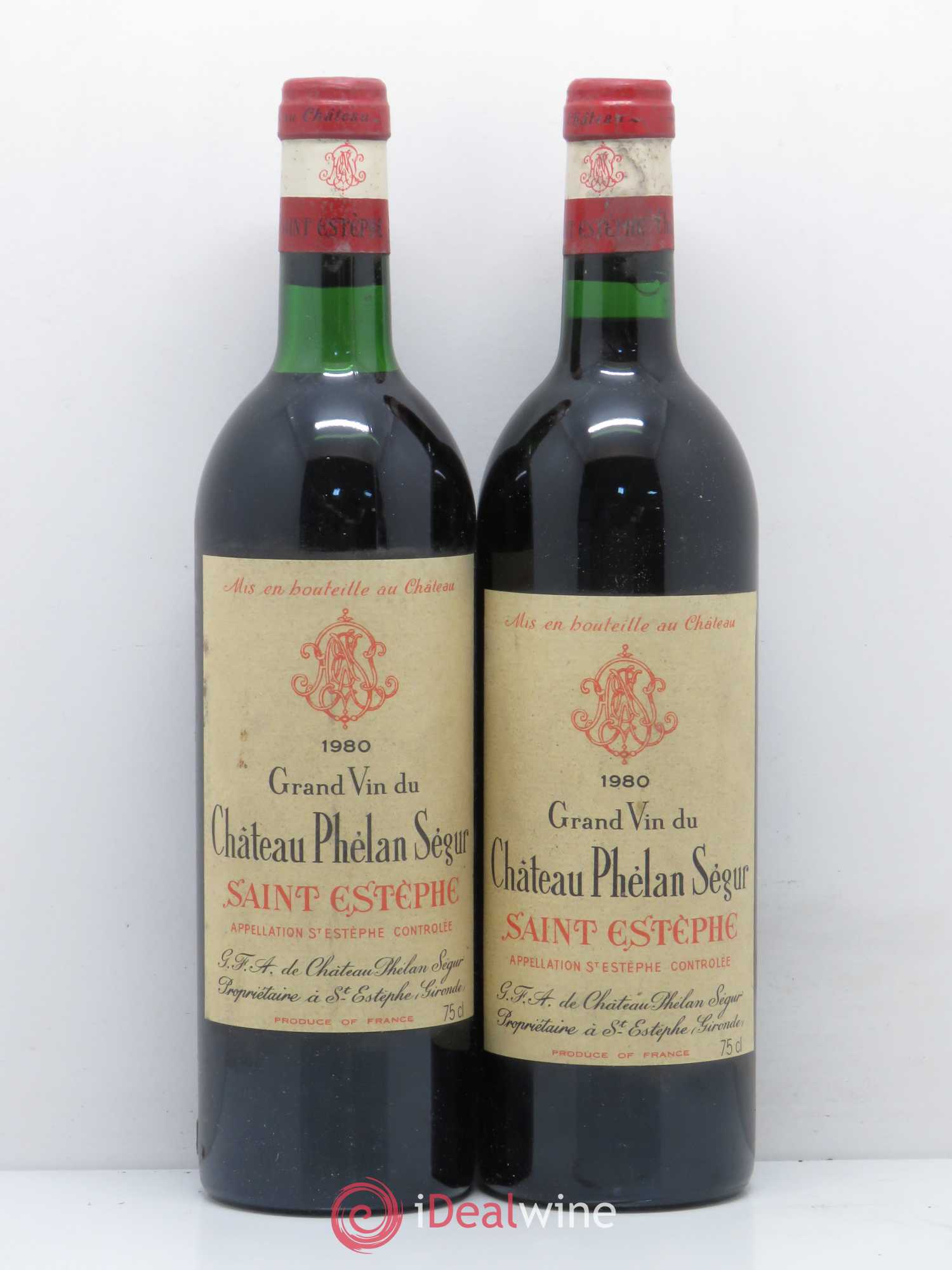 Château Phélan Ségur 1980 - Lot de 2 bouteilles - 0