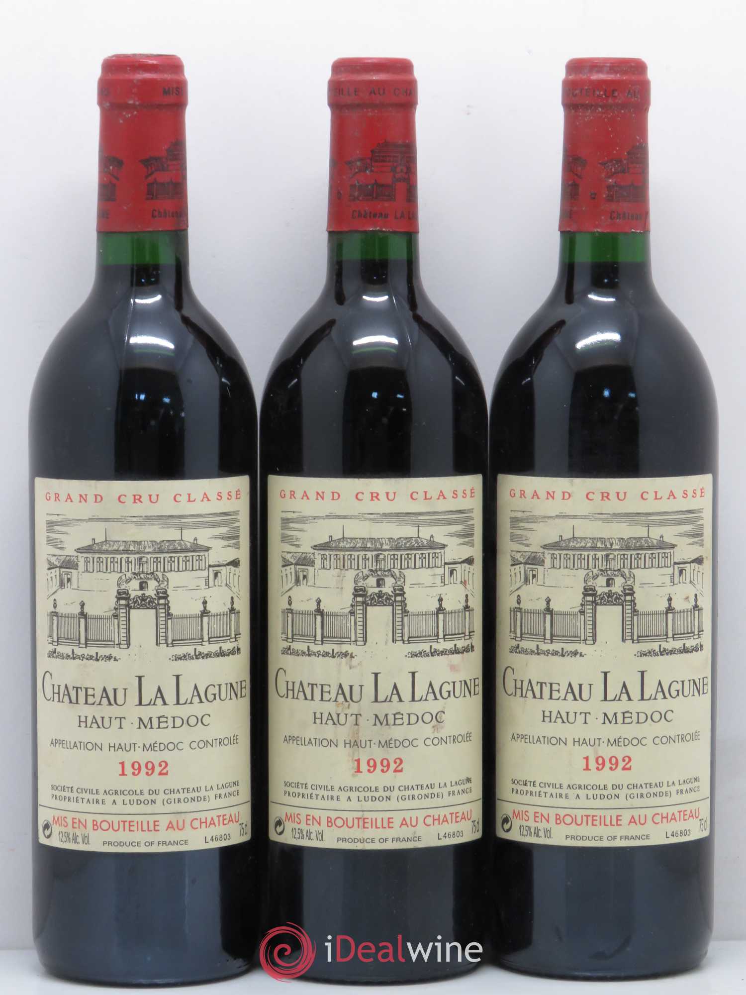 Château la Lagune 3ème Grand Cru Classé 1992 - Lot de 6 bouteilles - 1